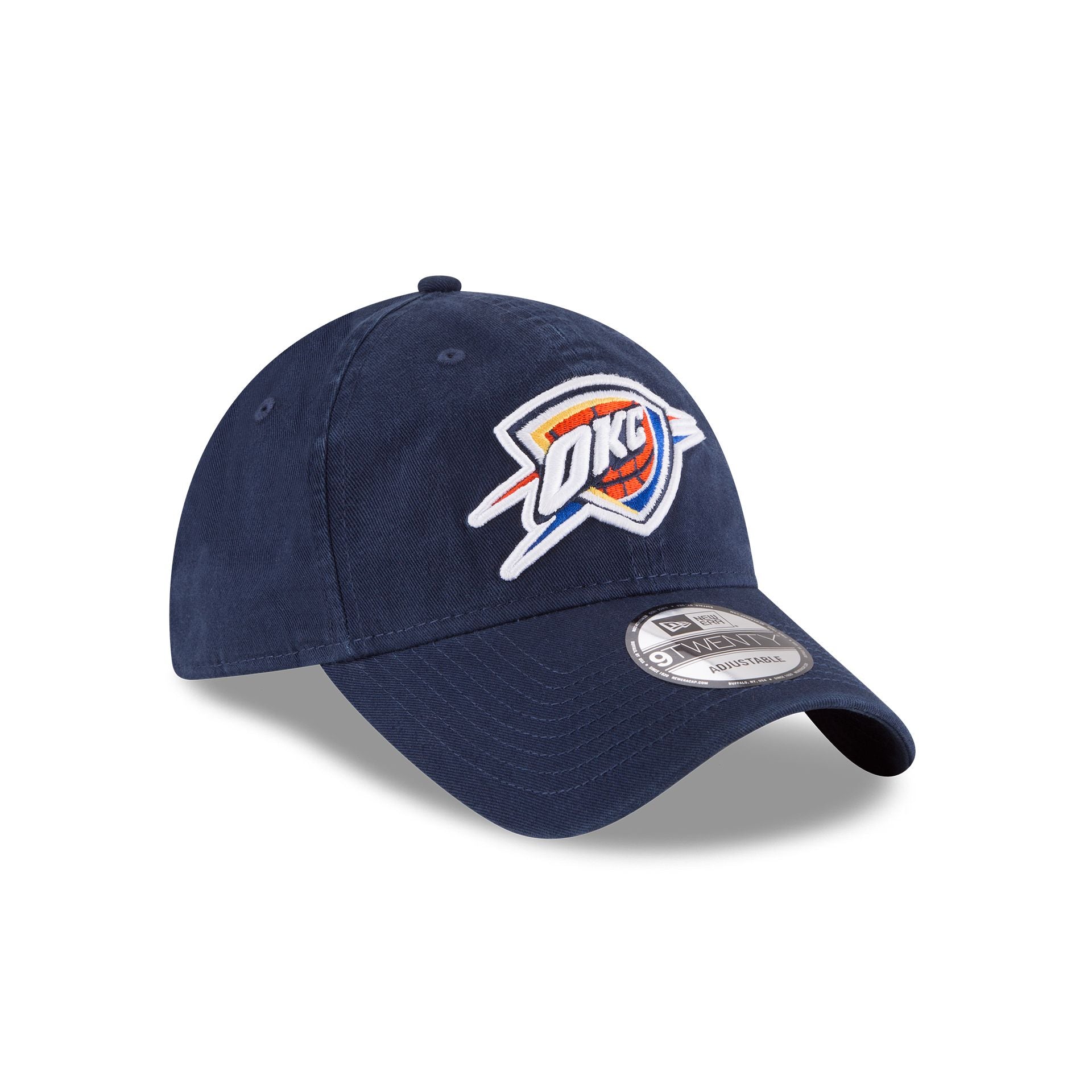 Oklahoma City Thunder Core Classic Blue 9TWENTY Adjustable Hat - Image 3