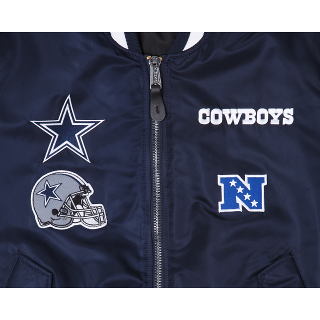 Alpha Industries X Dallas Cowboys MA-1 Bomber Jacket - Image 3