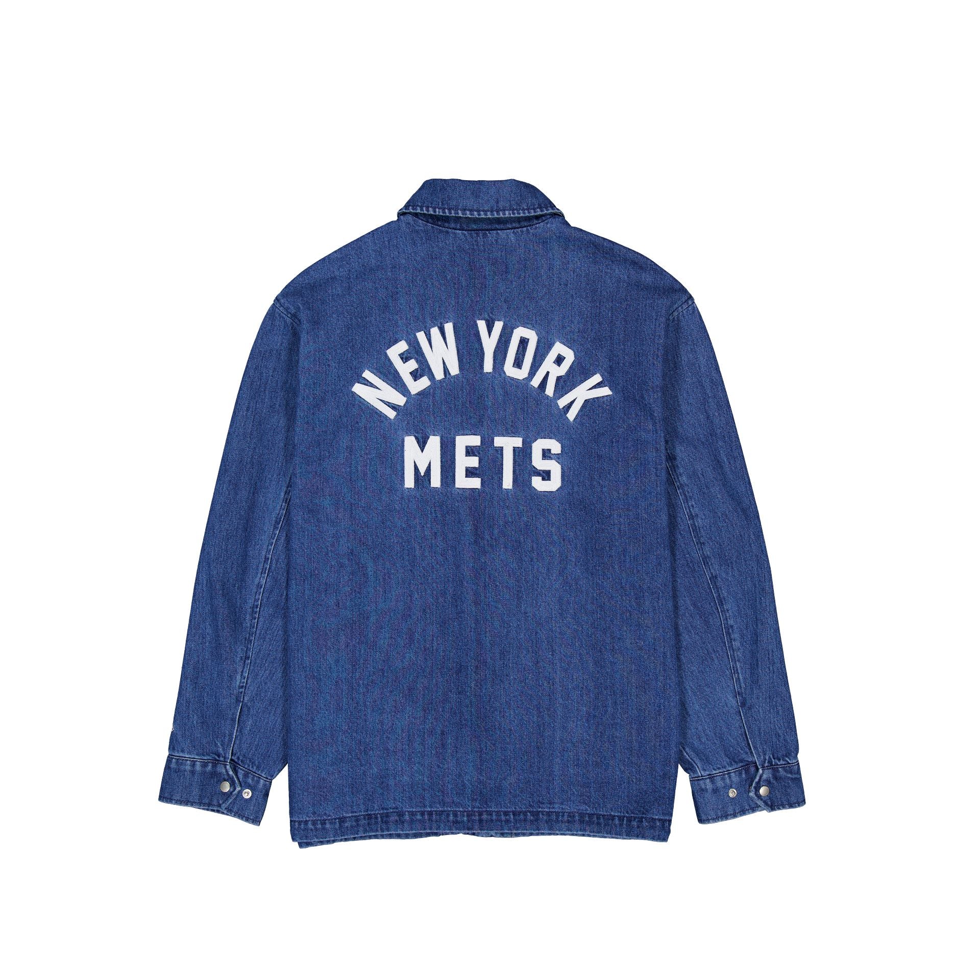 New York Mets Denim Coach Jacket - Image 3