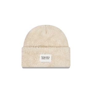 New Era Cap Fleece Light Beige Cuff Knit Hat