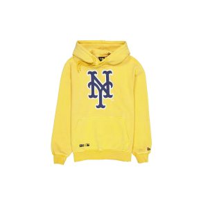 New York Mets Pigment Logo Spicy Mustard Hoodie