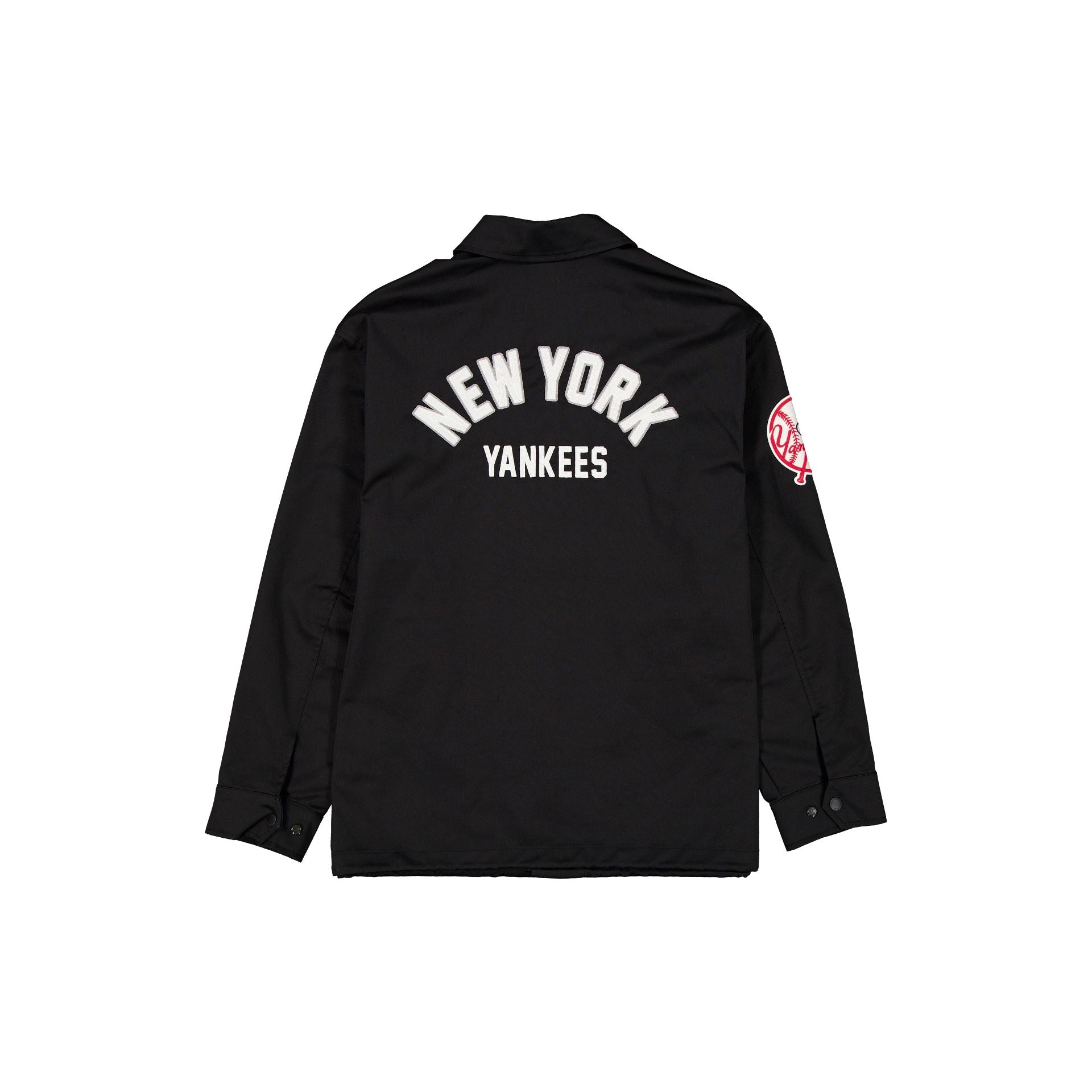 New York Yankees Black Coach's Jacket - Image 2