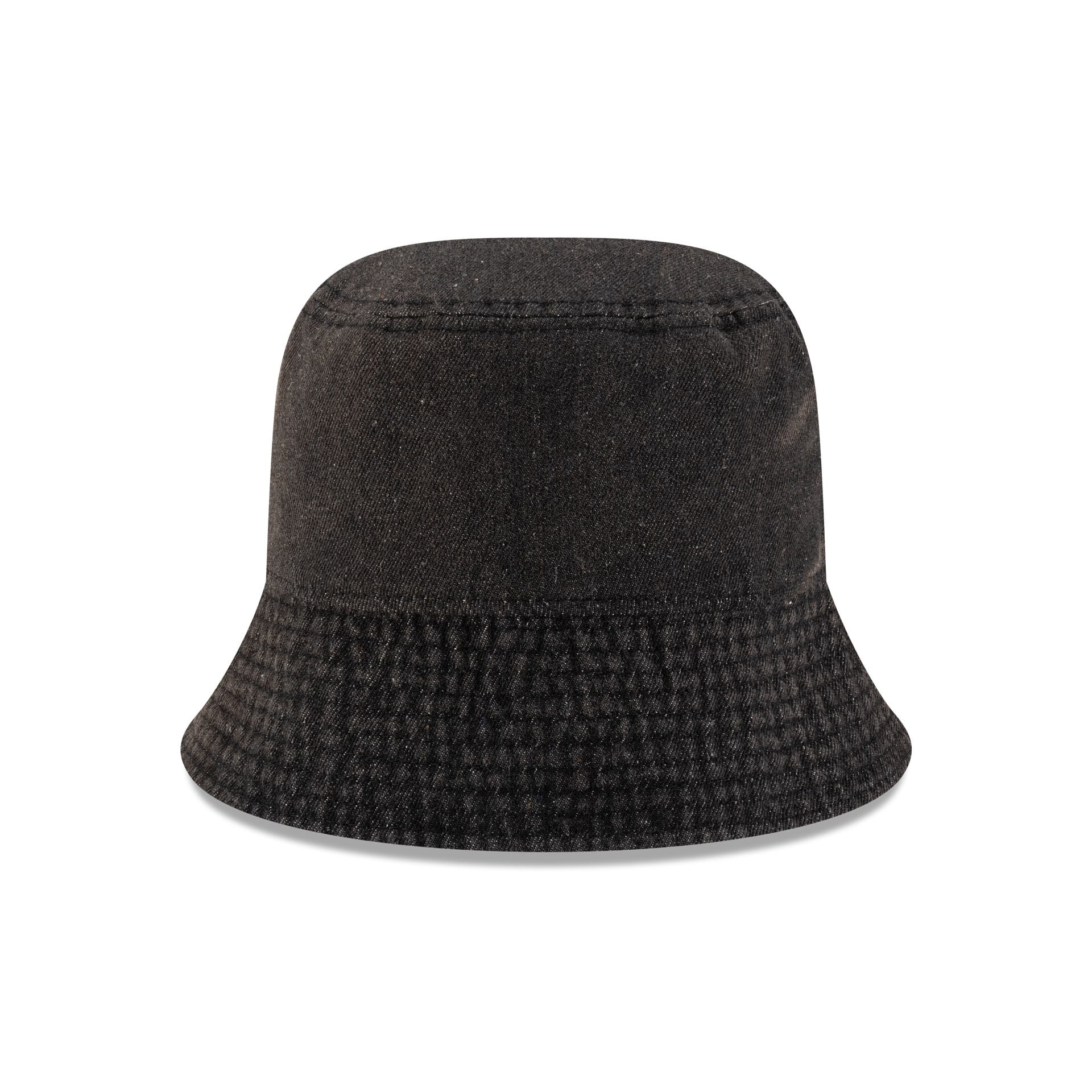 New Era Cap Black Denim Bucket Hat - Image 2