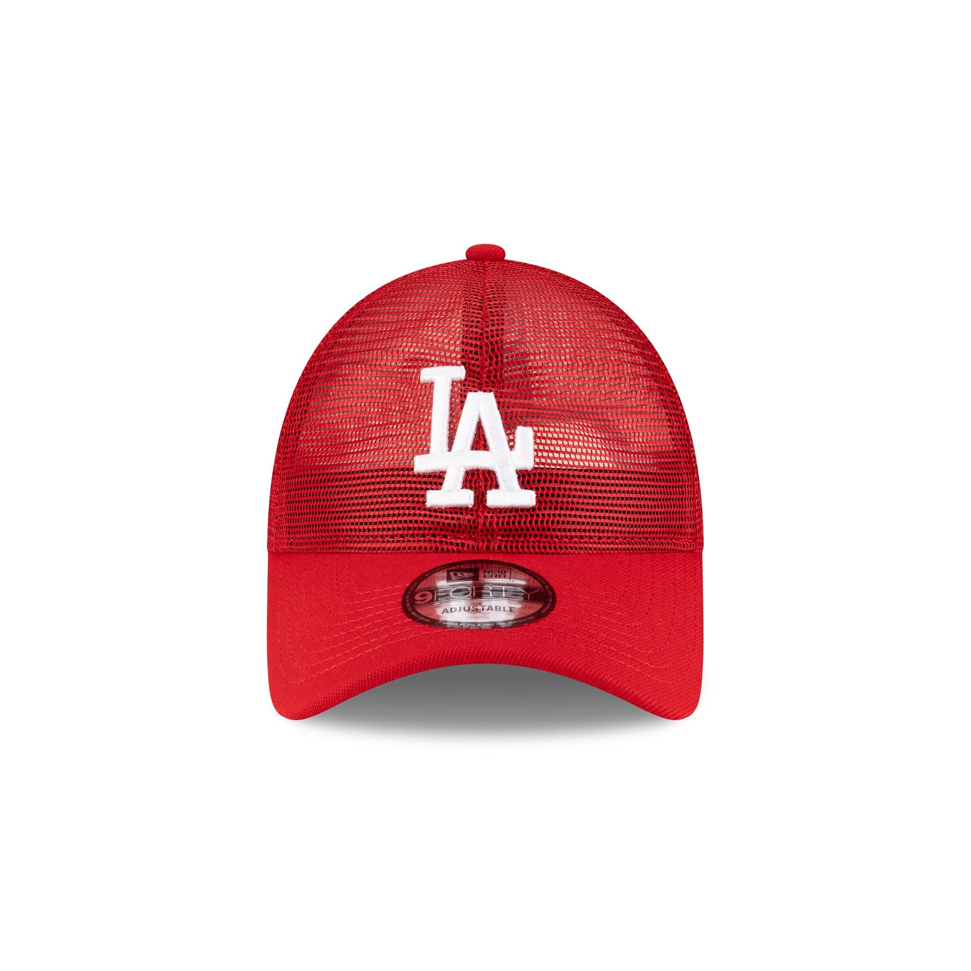 Los Angeles Dodgers Red Mesh 9FORTY Snapback Hat - Image 2