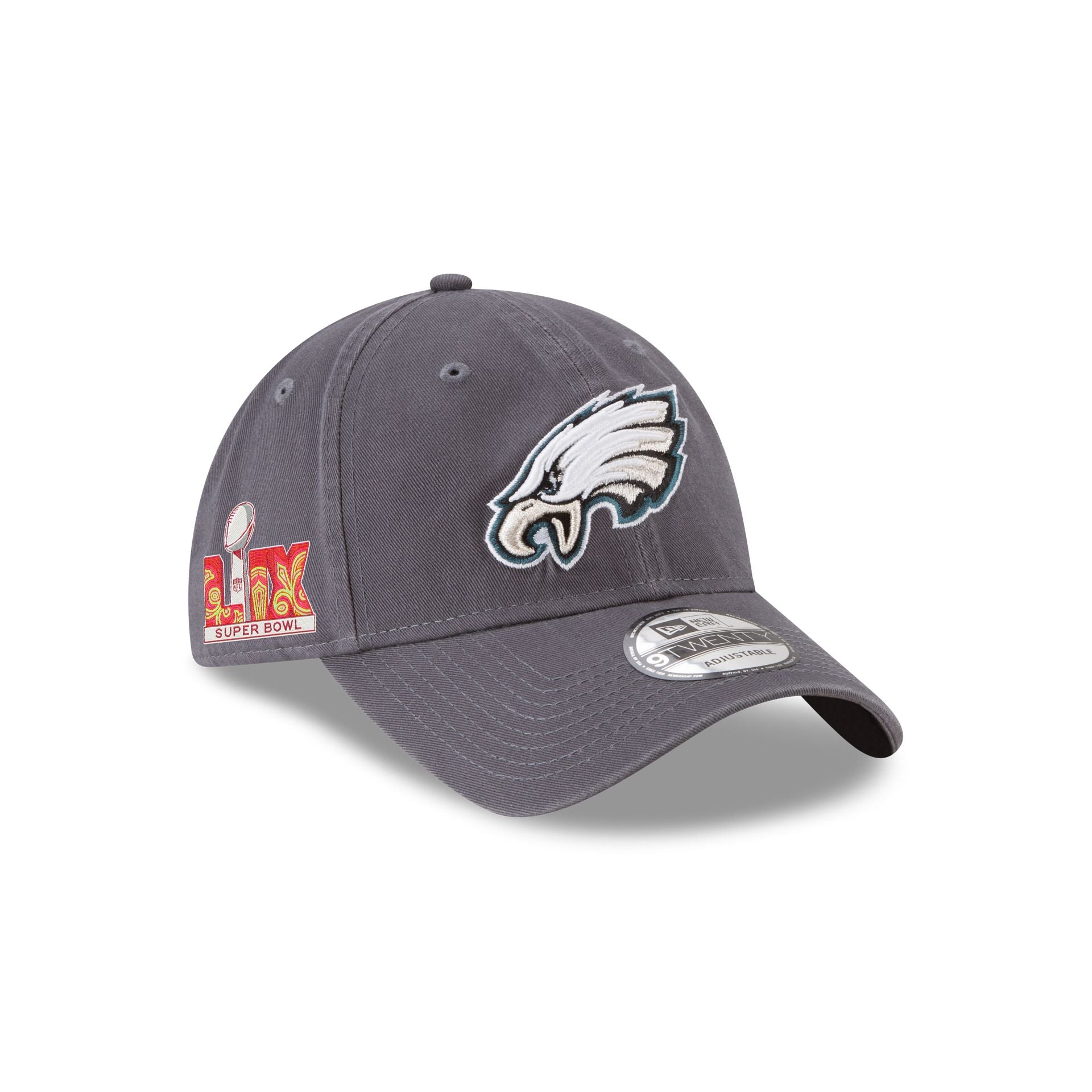 Philadelphia Eagles Super Bowl LIX Participation Side Patch 9TWENTY Adjustable Hat