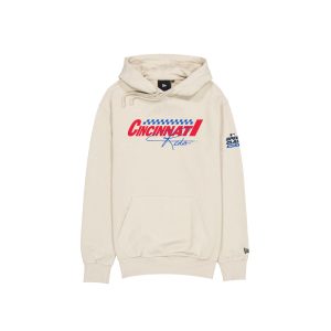 Cincinnati Reds Speedway Classic White Hoodie
