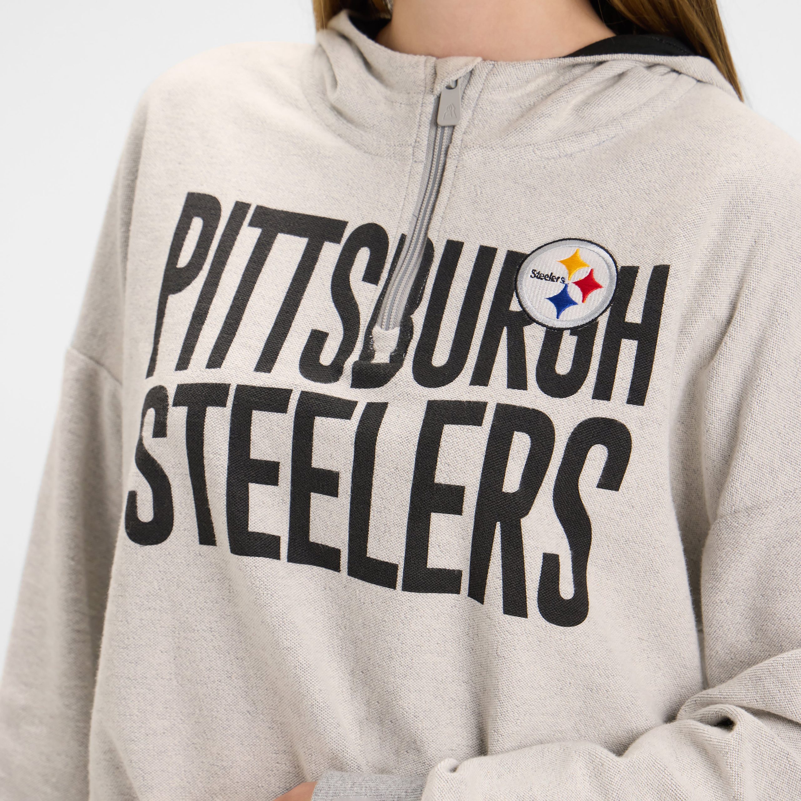 Brooklyn Nets Sport Night Heather Gray Women's Hoodie - Image 4