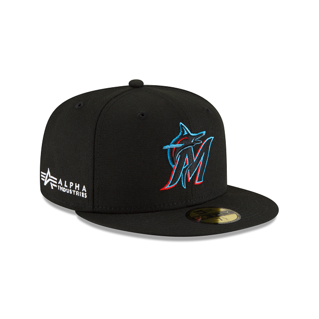 Alpha Industries X Miami Marlins 59FIFTY Fitted Hat - Image 3