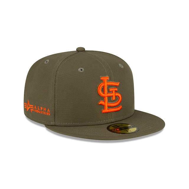 Alpha Industries X St. Louis Cardinals Green 59FIFTY Fitted Hat - Image 3