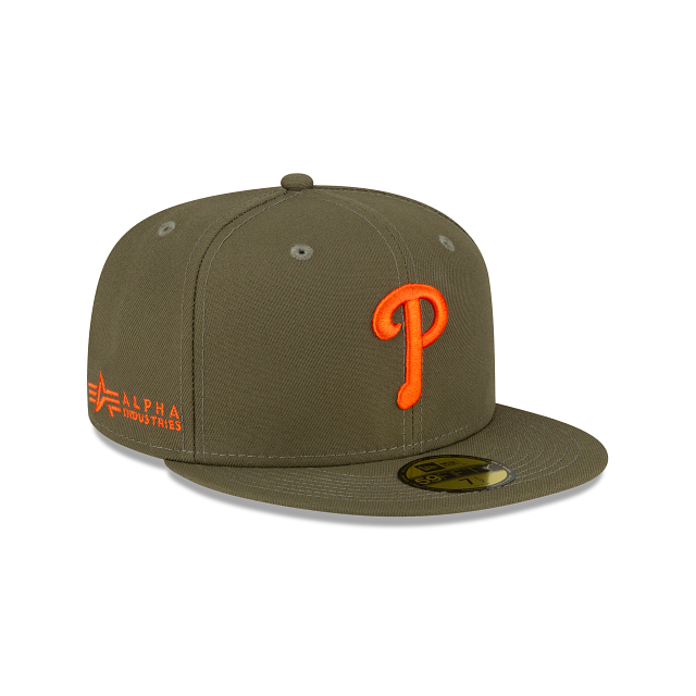 Alpha Industries X Philadelphia Phillies Green 59FIFTY Fitted Hat - Image 3