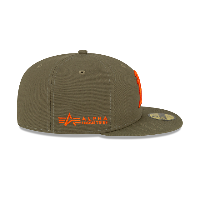 Alpha Industries X Athletics Green 59FIFTY Fitted Hat - Image 5