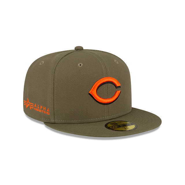 Alpha Industries X Cincinnati Reds Green 59FIFTY Fitted Hat - Image 3