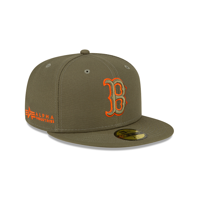 Alpha Industries X Boston Red Sox Green 59FIFTY Fitted Hat - Image 3