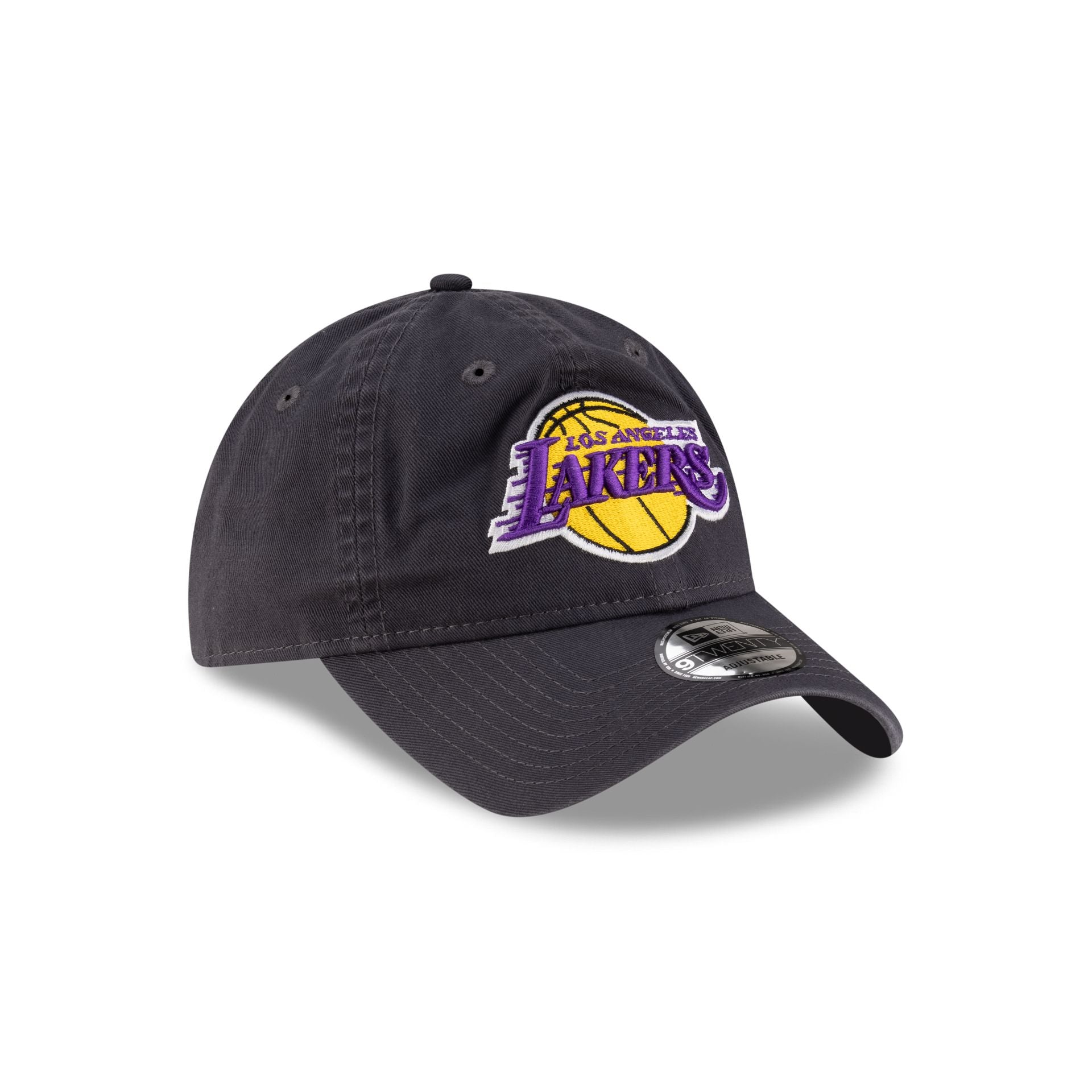 Los Angeles Lakers Core Classic Gray 9TWENTY Adjustable Hat - Image 3