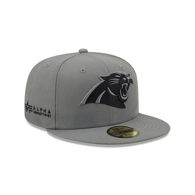 Alpha Industries X Carolina Panthers Gray 59FIFTY Fitted Hat - Image 3