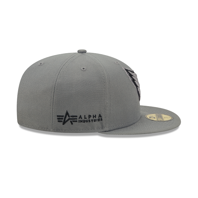 Alpha Industries X Arizona Cardinals Gray 59FIFTY Fitted Hat - Image 5