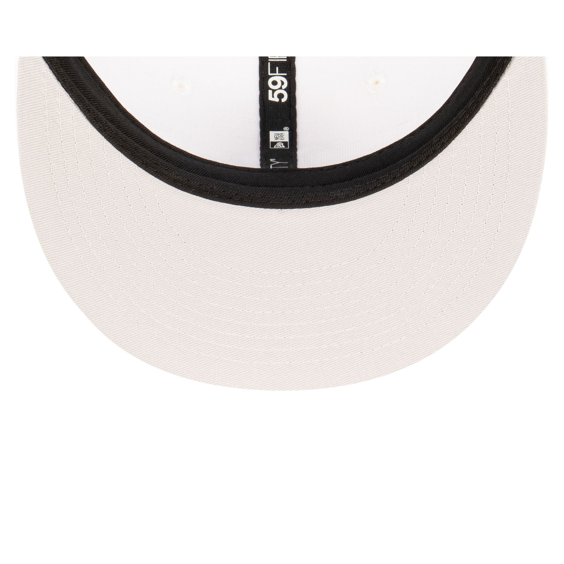 Atlanta Braves Basic White 59FIFTY Fitted Hat - Image 7