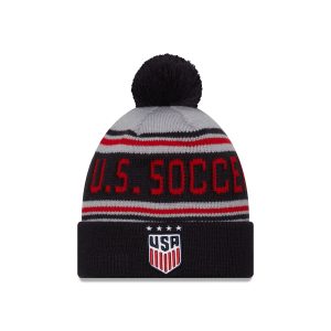 US Soccer Women's National Team Navy Pom Knit Hat