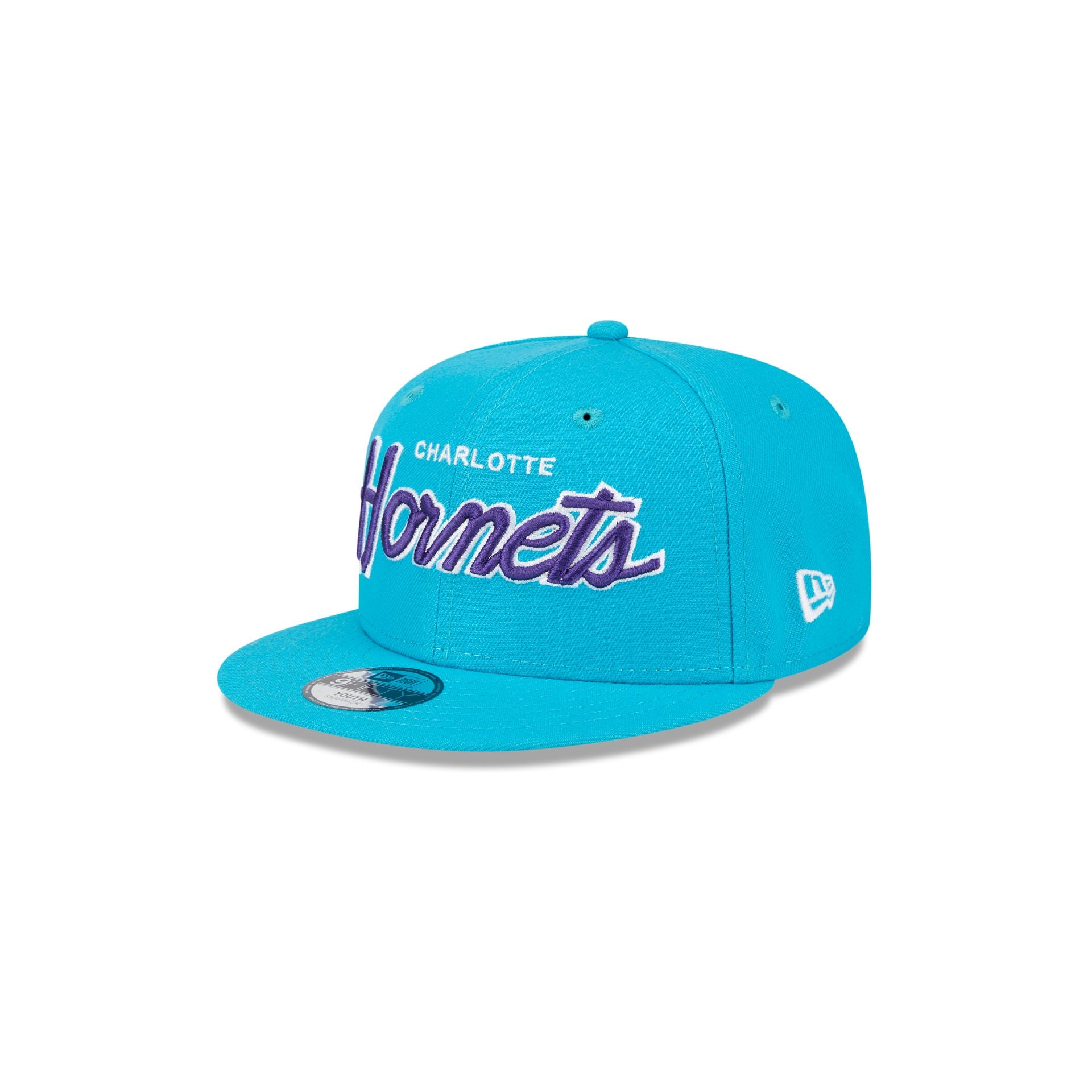 Charlotte Hornets Script Kids 9FIFTY Snapback Hat - Image 3