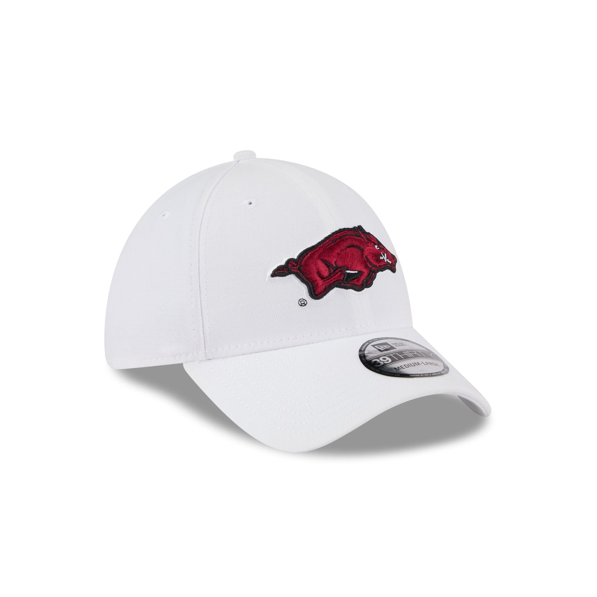 Arkansas Razorbacks Optic White 39THIRTY Stretch Fit Hat - Image 3