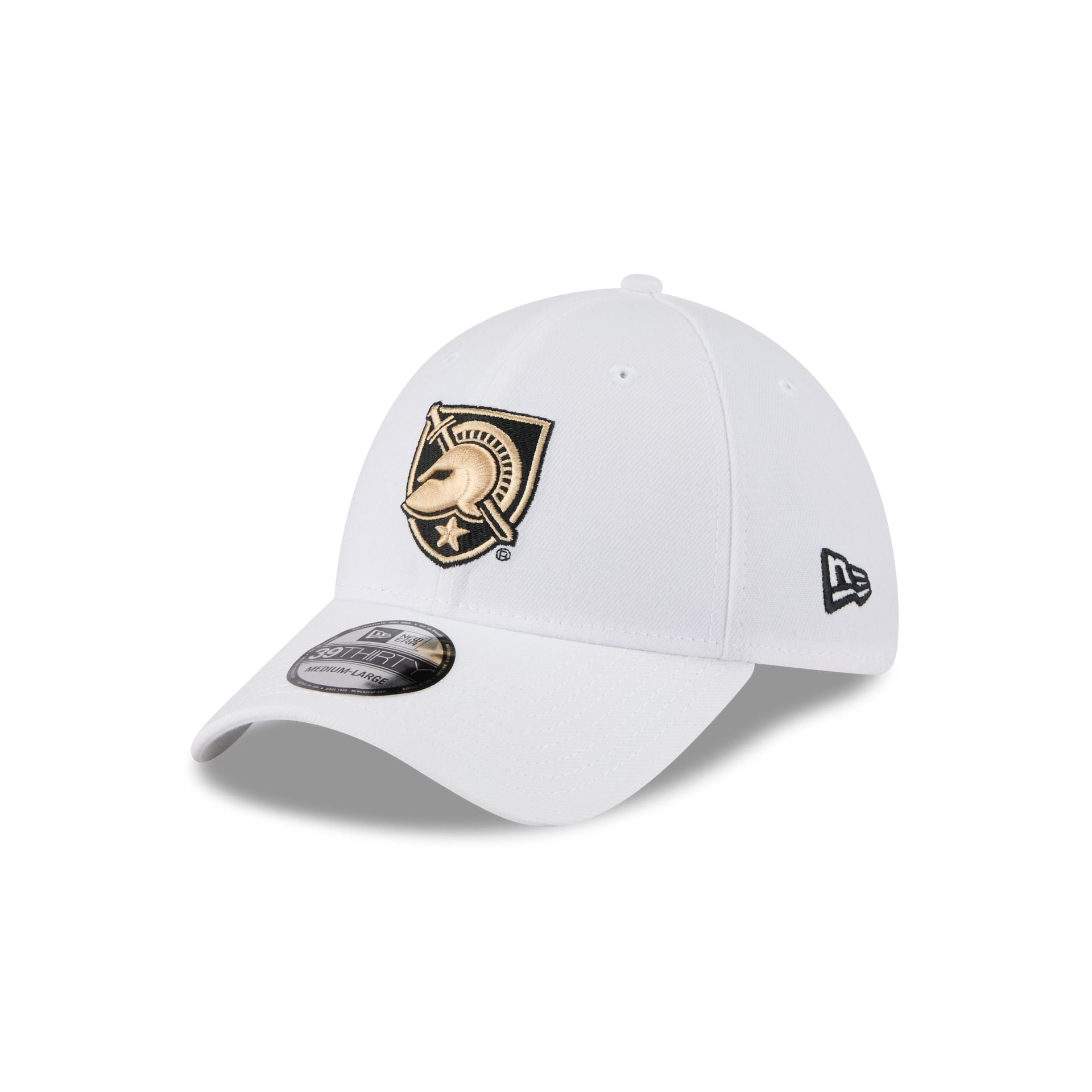 Army Black Knights Optic White 39THIRTY Stretch Fit Hat