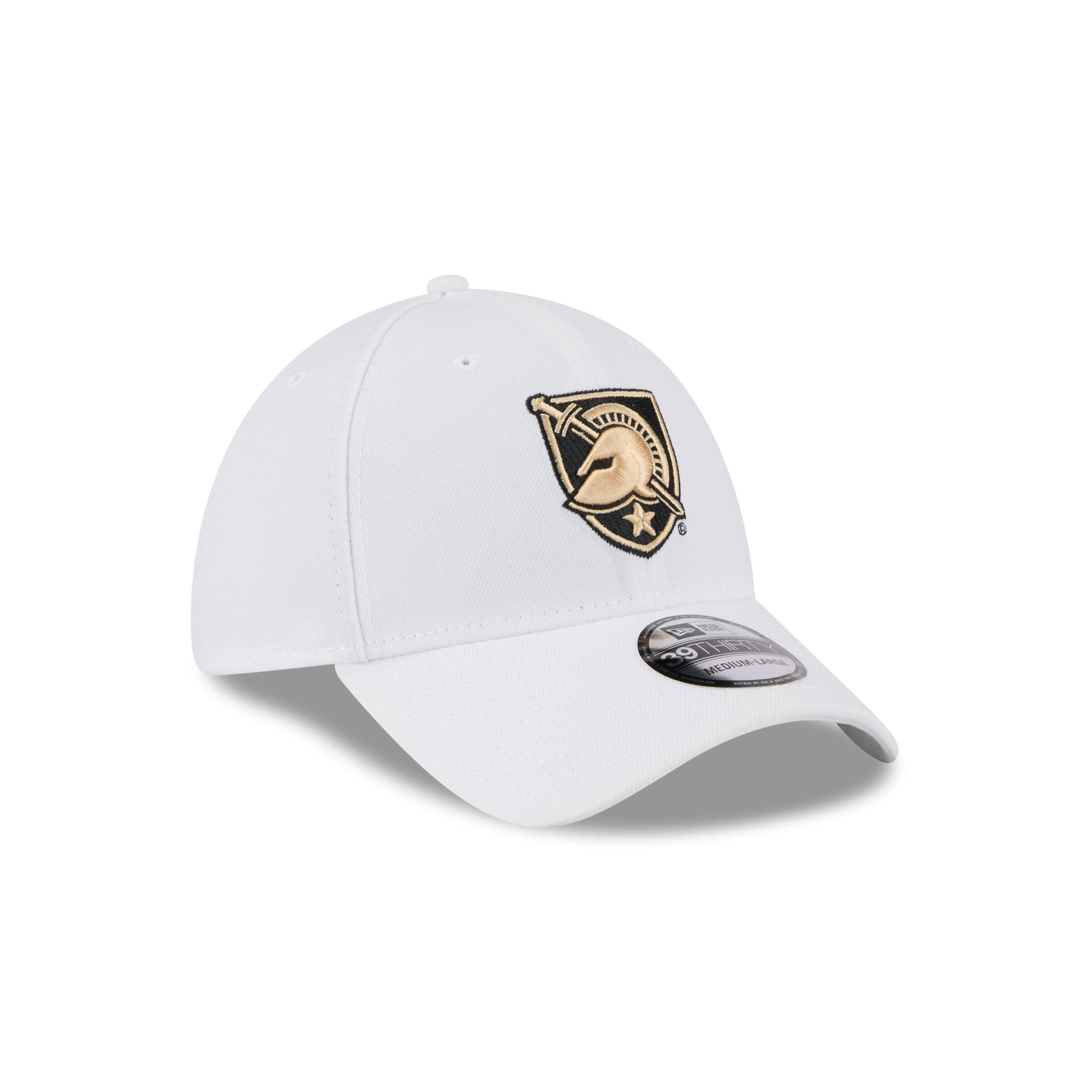 Army Black Knights Optic White 39THIRTY Stretch Fit Hat - Image 3
