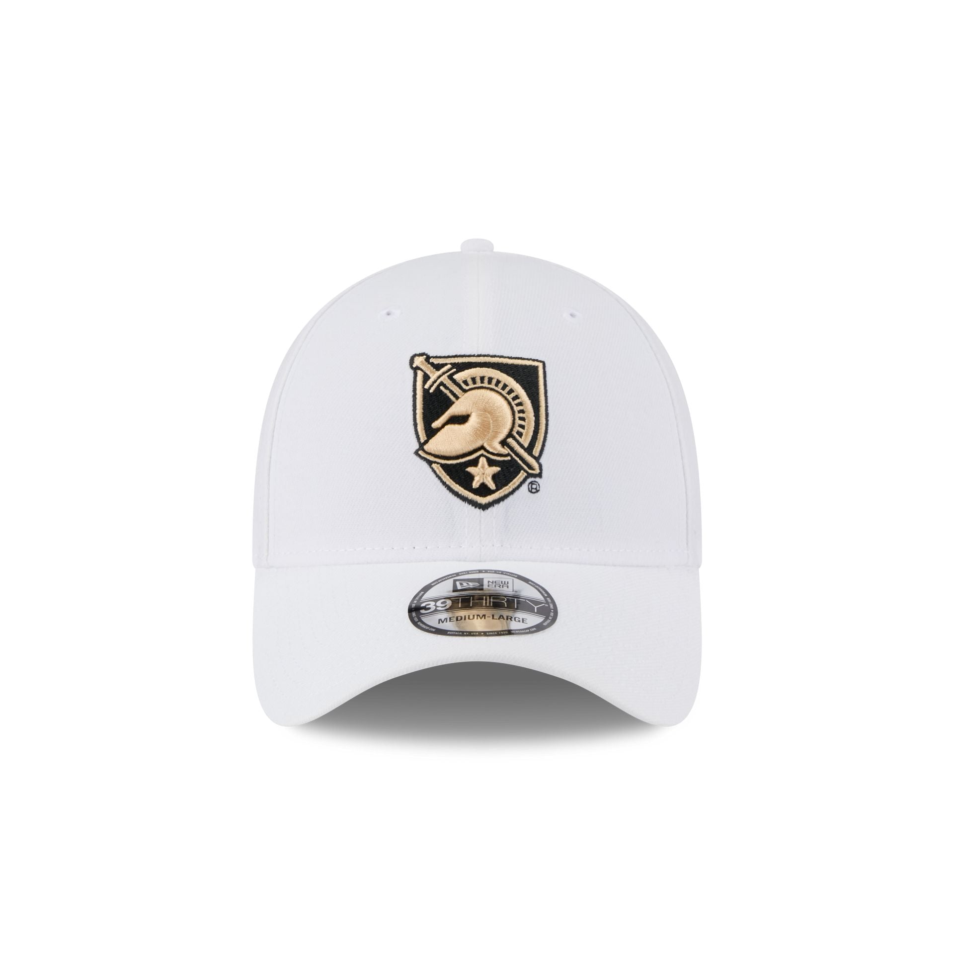 Army Black Knights Optic White 39THIRTY Stretch Fit Hat - Image 2
