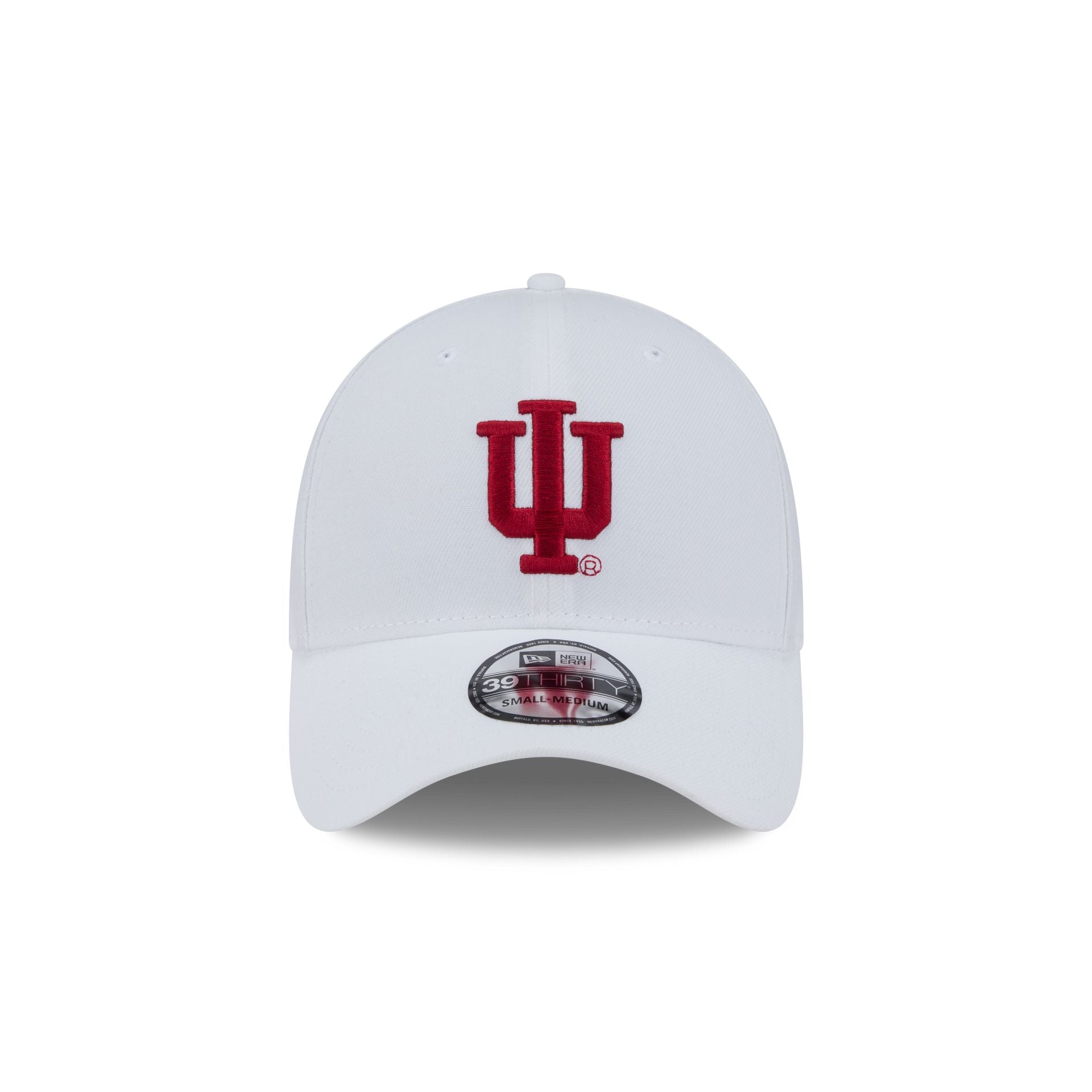 Indiana Hoosiers Optic White 39THIRTY Stretch Fit Hat - Image 3
