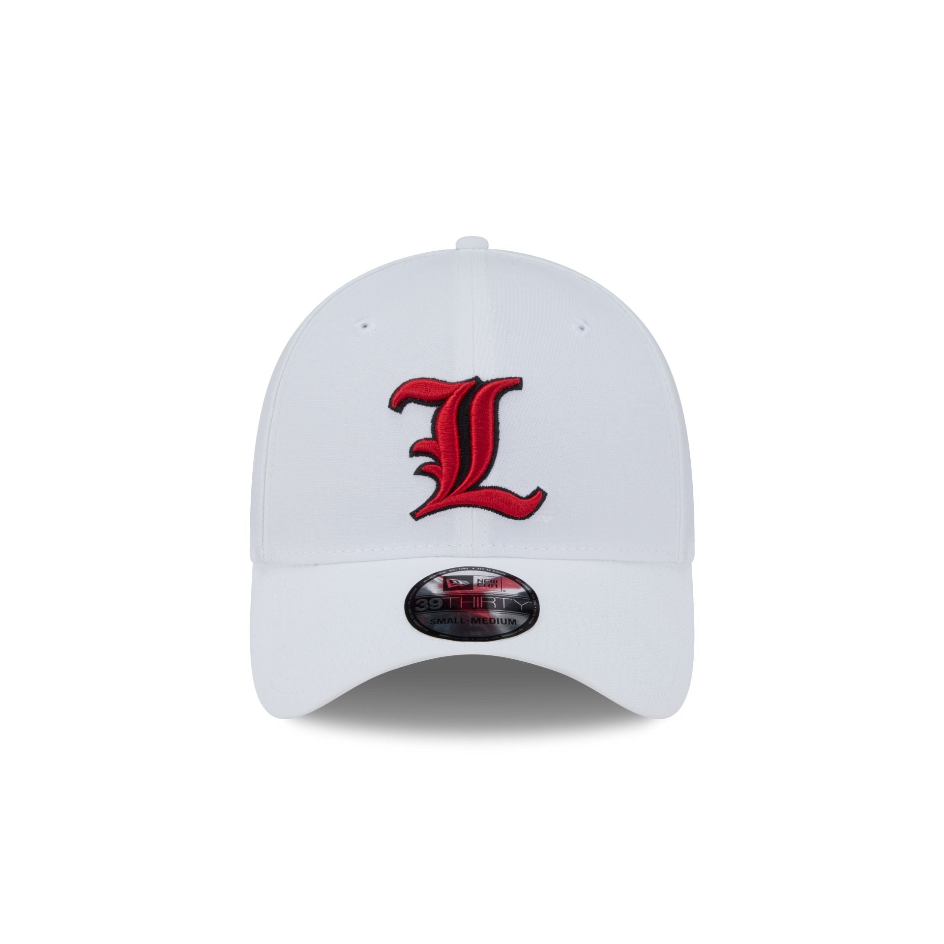 Louisville Cardinals Optic White 39THIRTY Stretch Fit Hat - Image 2