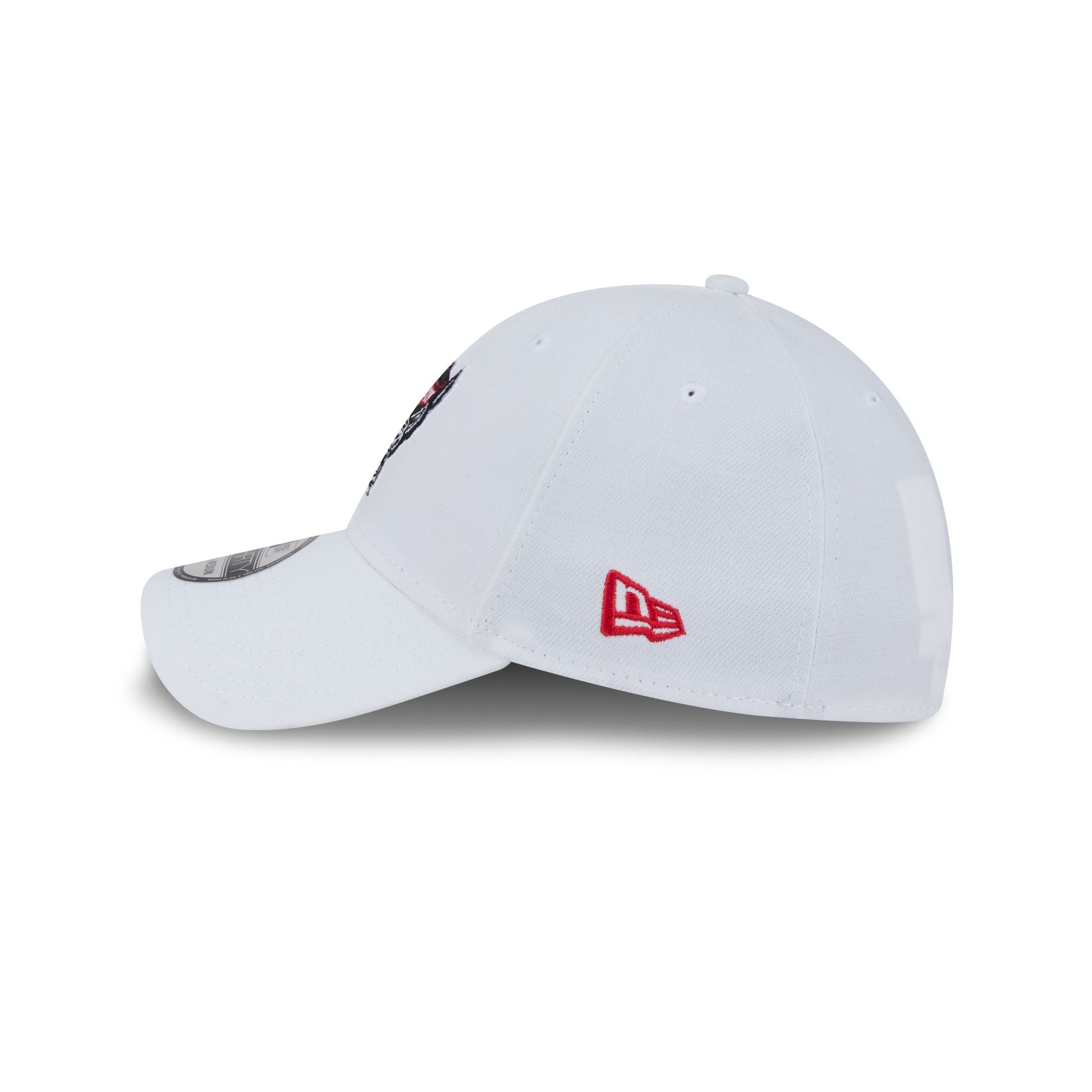 NC State Wolfpack Optic White 39THIRTY Stretch Fit Hat - Image 4