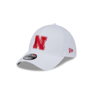 Nebraska Cornhuskers Optic White 39THIRTY Stretch Fit Hat