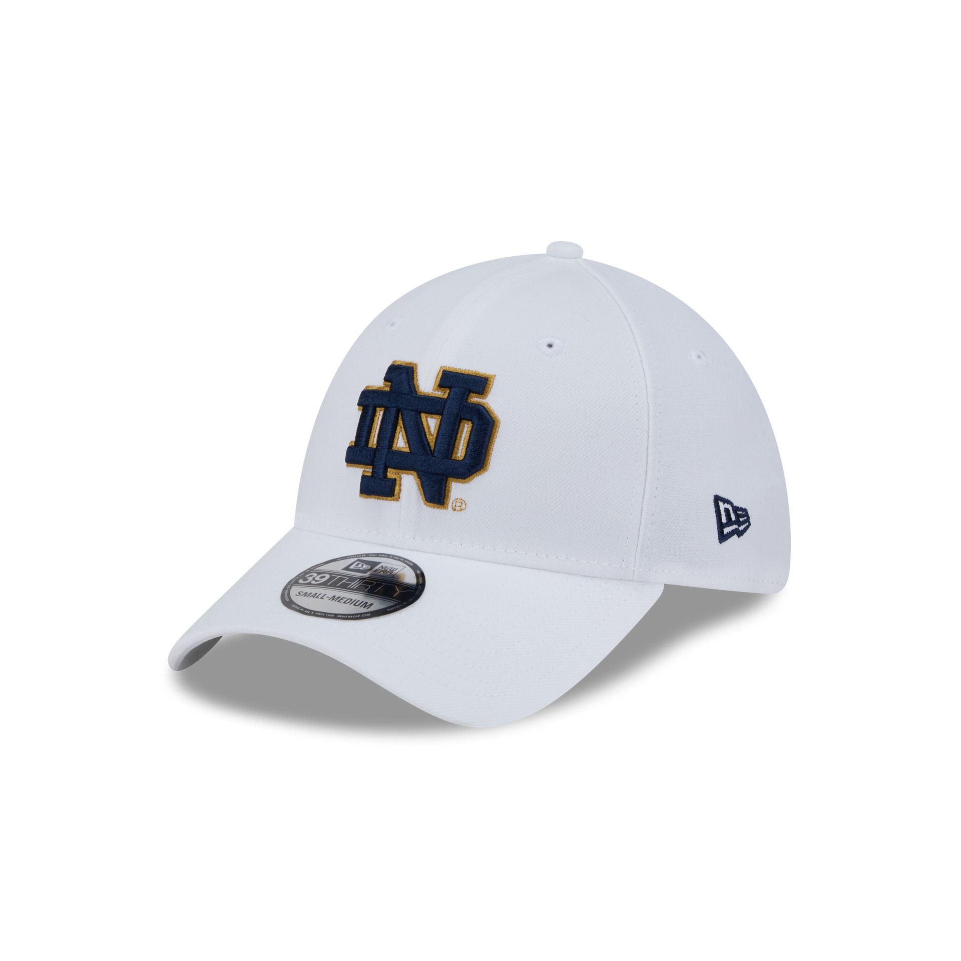 Notre Dame Fighting Irish Optic White 39THIRTY Stretch Fit Hat