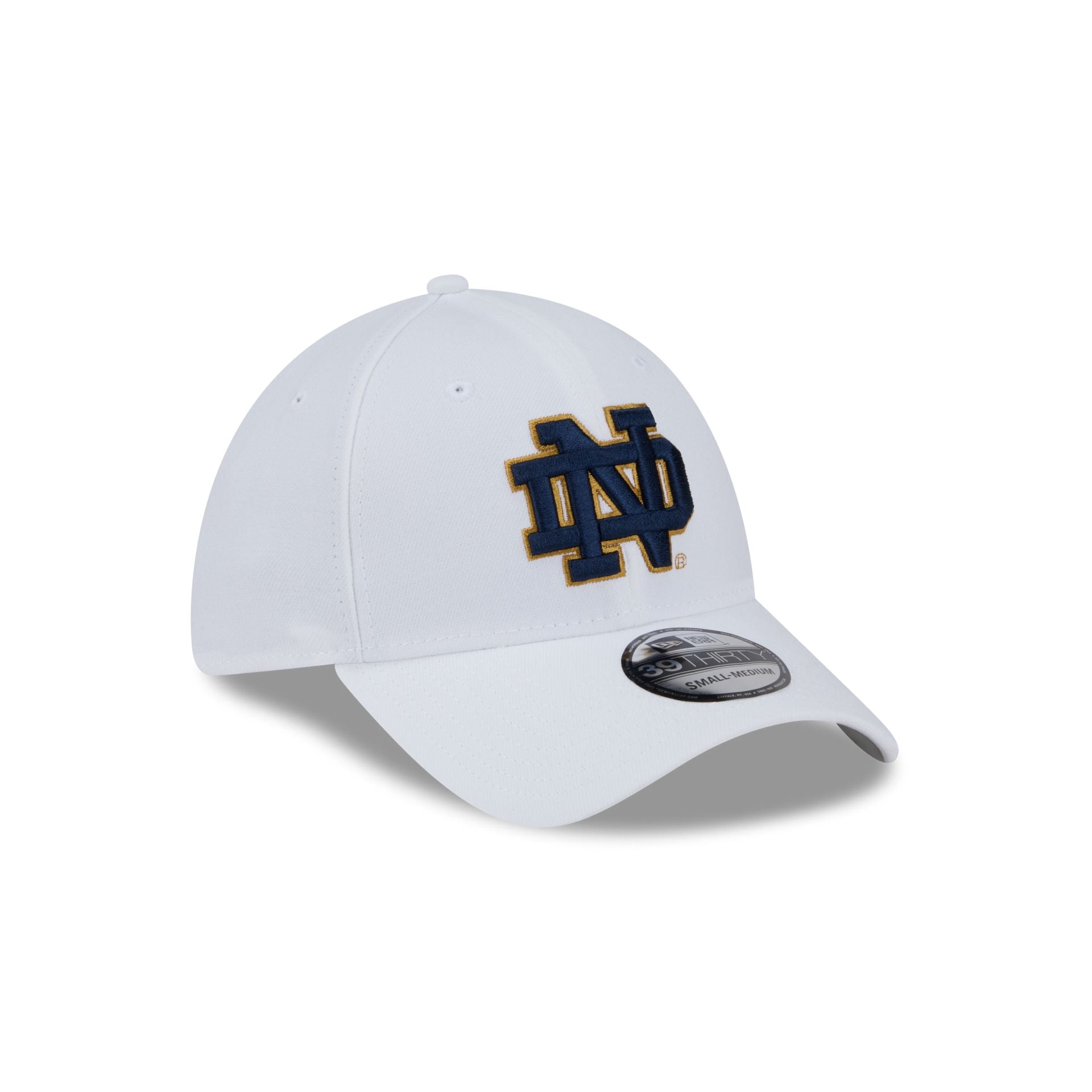 Notre Dame Fighting Irish Optic White 39THIRTY Stretch Fit Hat - Image 3