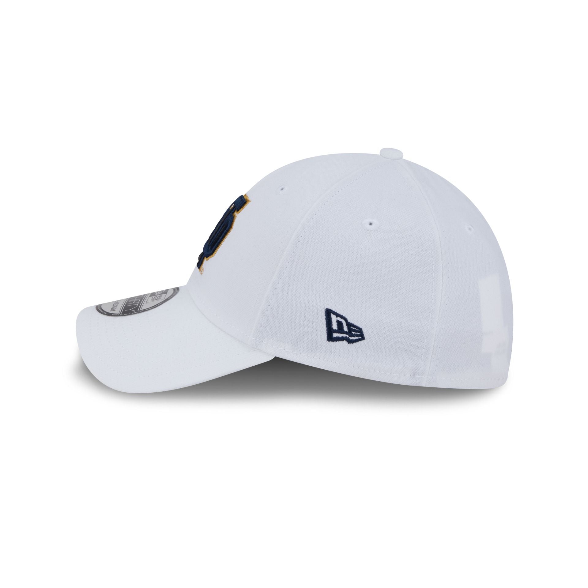 Notre Dame Fighting Irish Optic White 39THIRTY Stretch Fit Hat - Image 4
