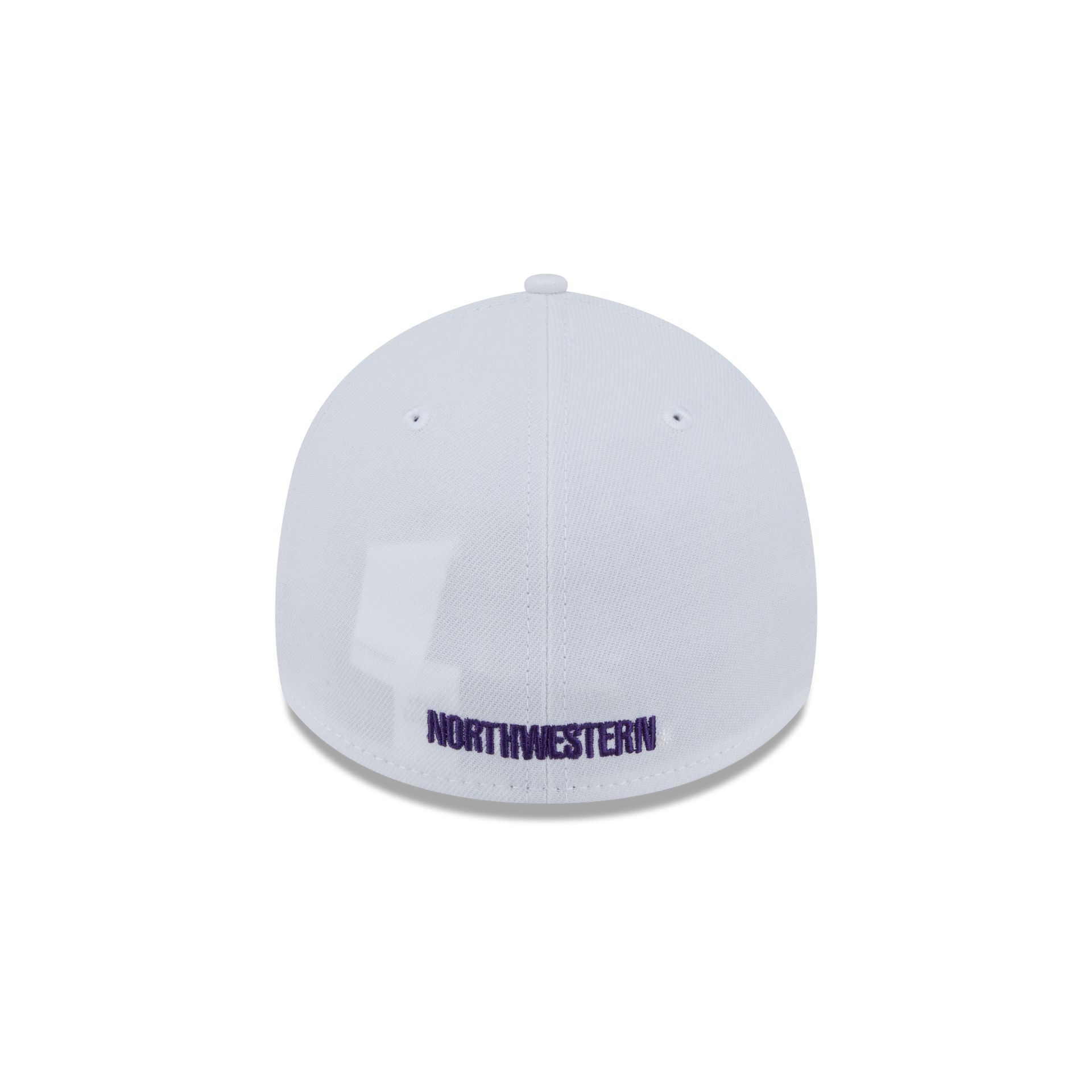 Northwestern Wildcats Optic White 39THIRTY Stretch Fit Hat - Image 6