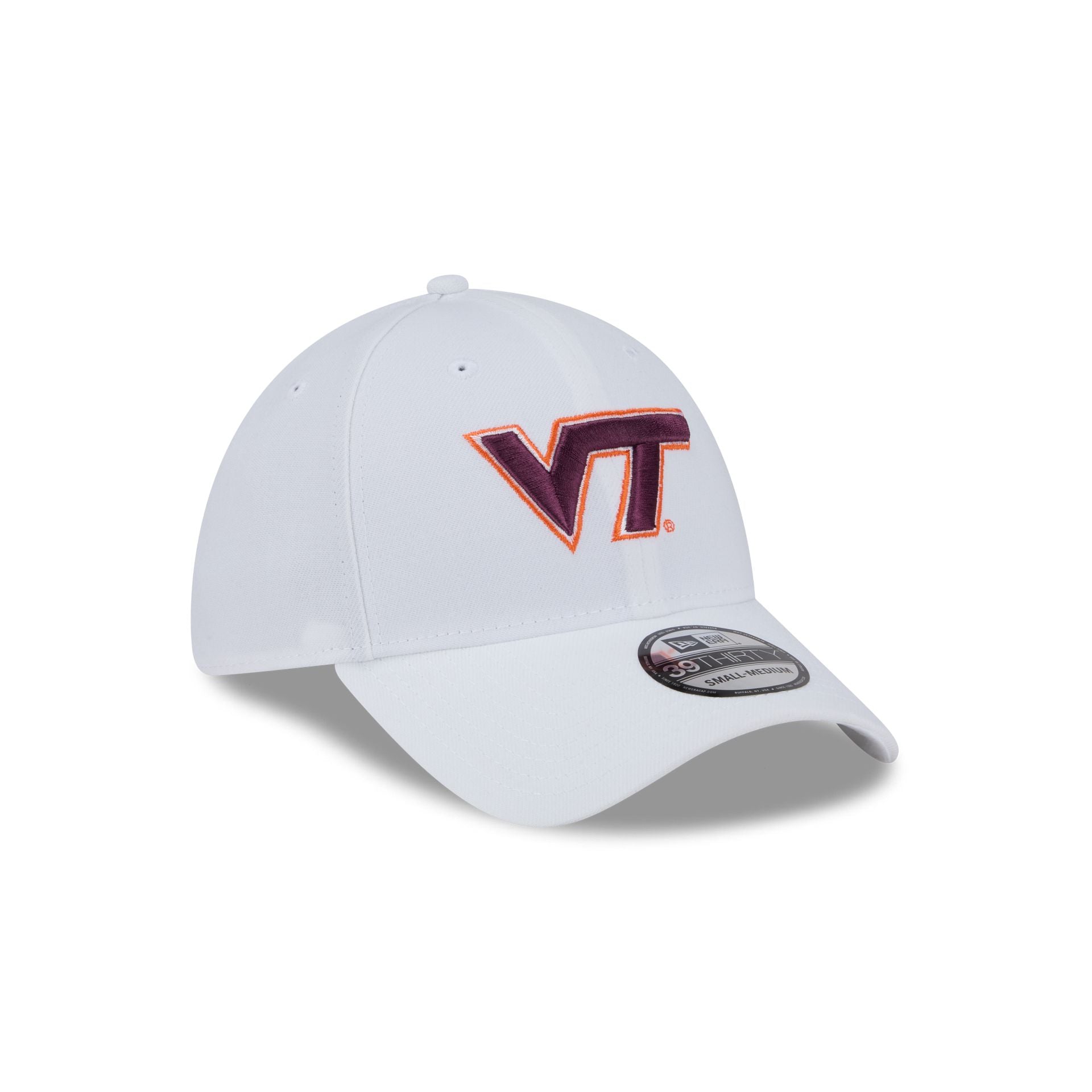 Virginia Tech Hokies Optic White 39THIRTY Stretch Fit Hat - Image 3