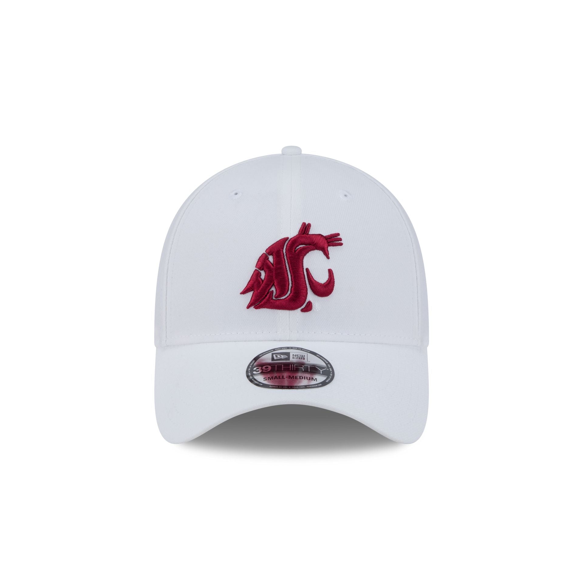Washington State Cougars Optic White 39THIRTY Stretch Fit Hat - Image 2