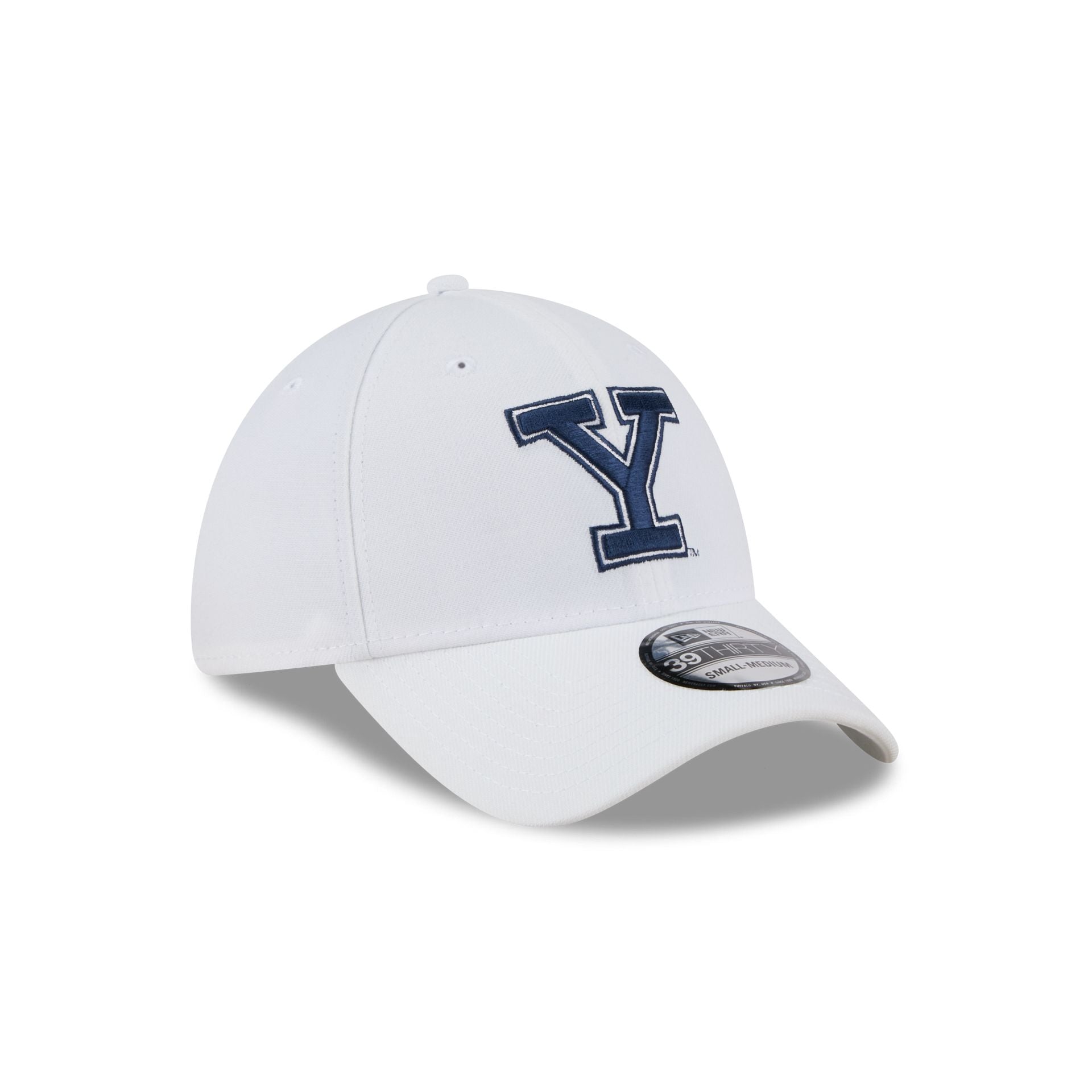 Yale Bulldogs Optic White 39THIRTY Stretch Fit Hat - Image 3