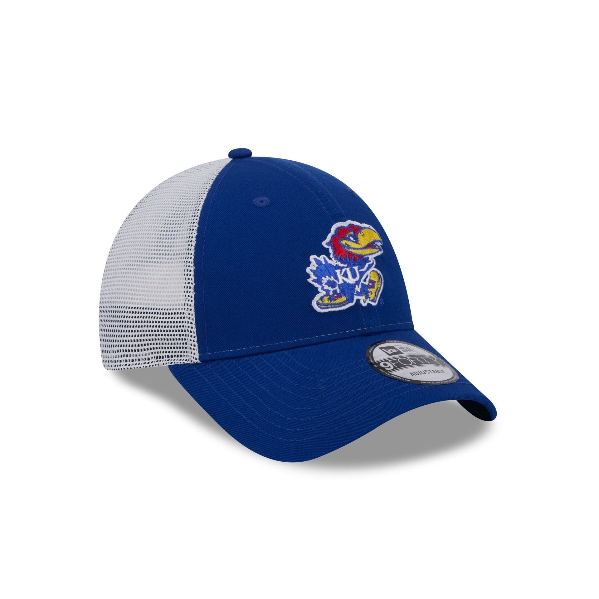 Kansas Jayhawks Blue 9FORTY Trucker Hat - Image 3