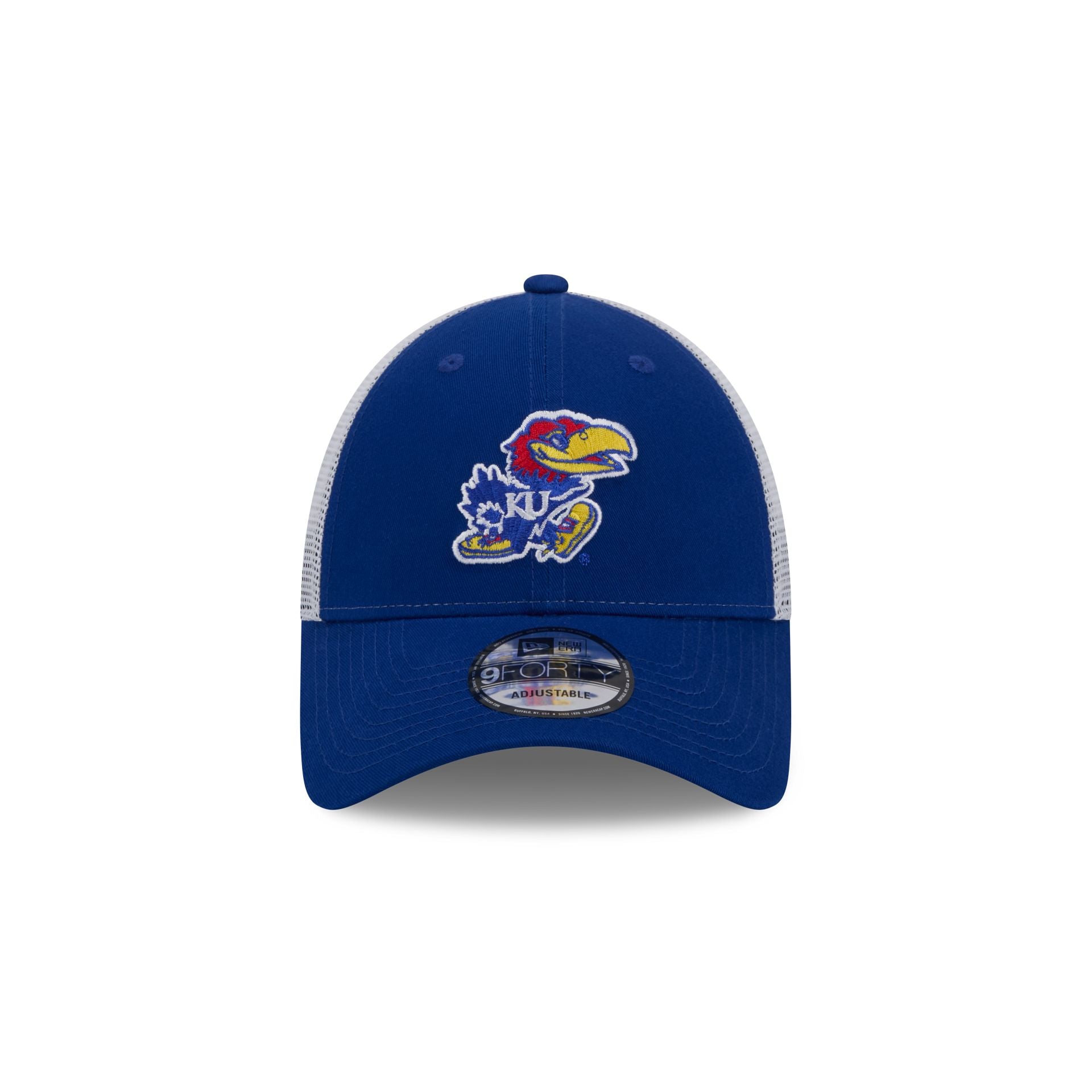 Kansas Jayhawks Blue 9FORTY Trucker Hat - Image 2