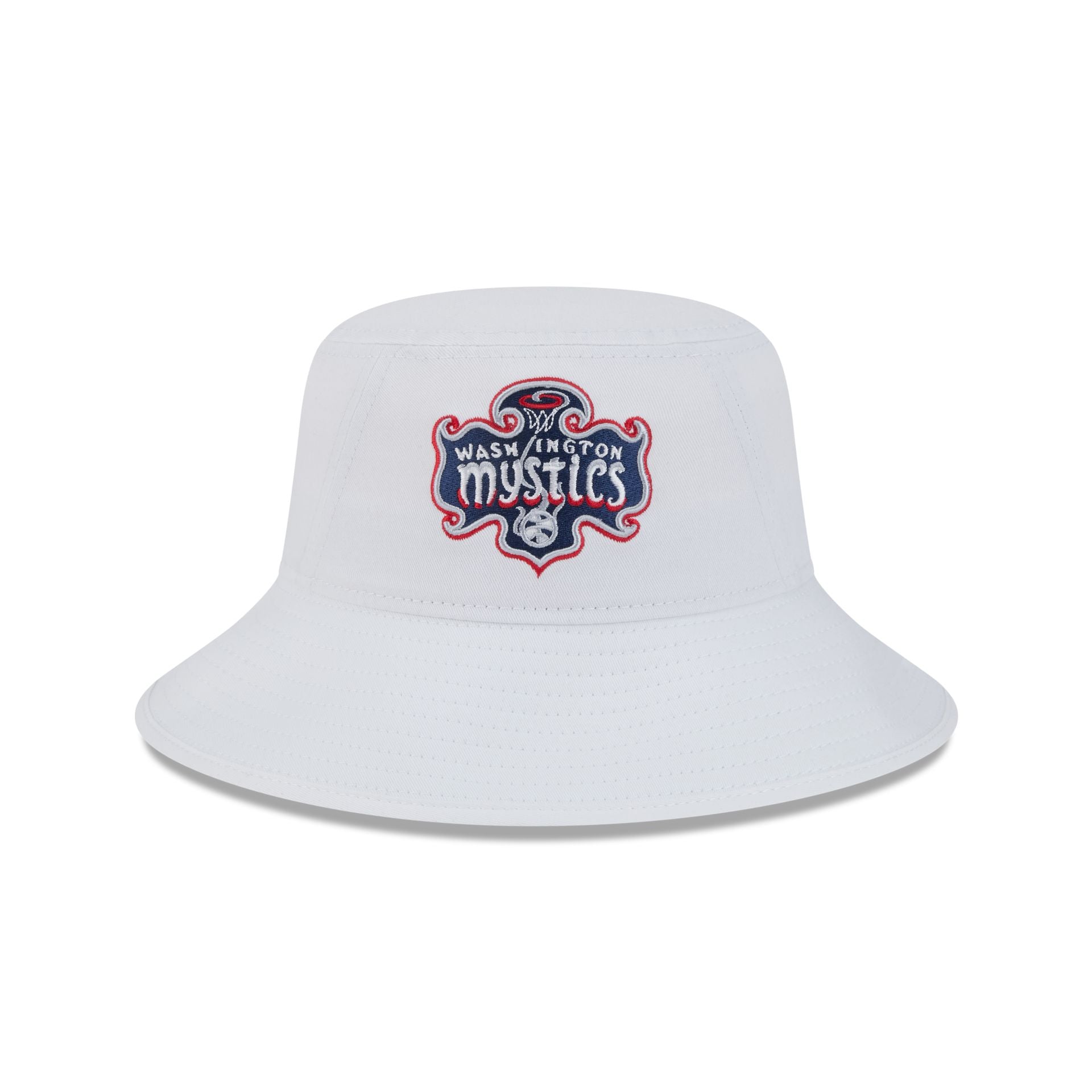 Washington Mystics Optic White Bucket Hat - Image 3