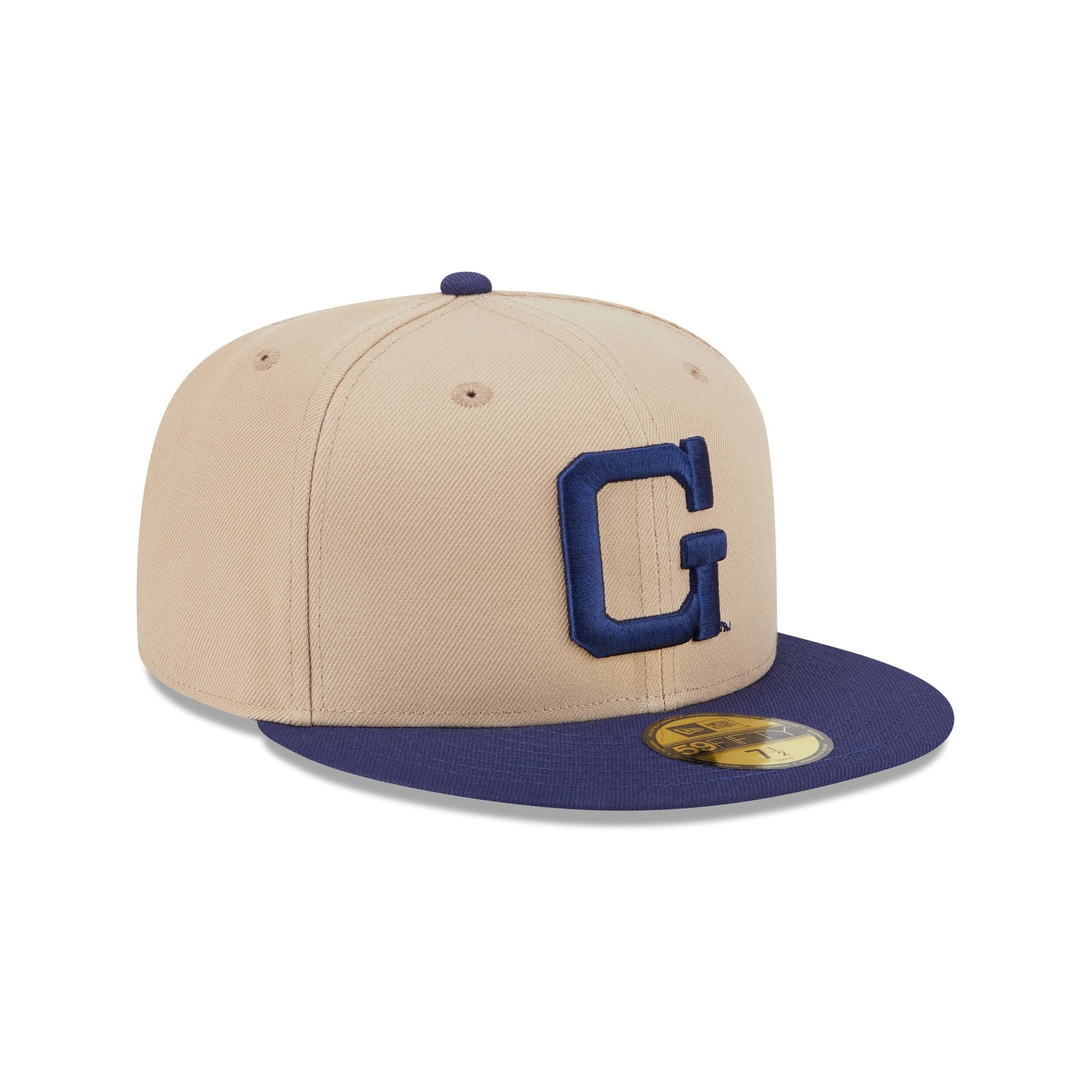 Georgetown Hoyas Camel College Vault 59FIFTY Fitted Hat - Image 3