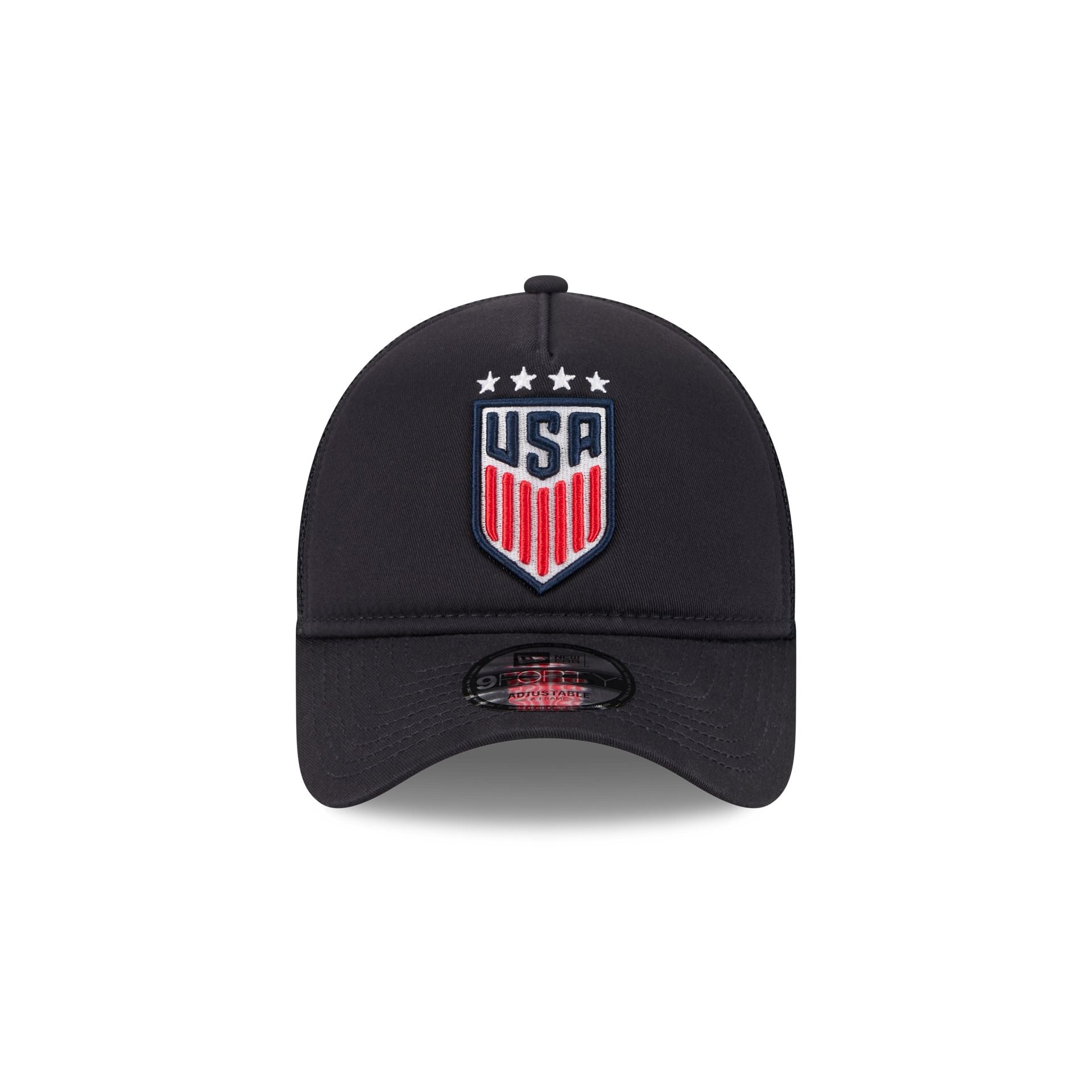 US Soccer Women's National Team Navy 9FORTY A-Frame Trucker Hat - Image 2
