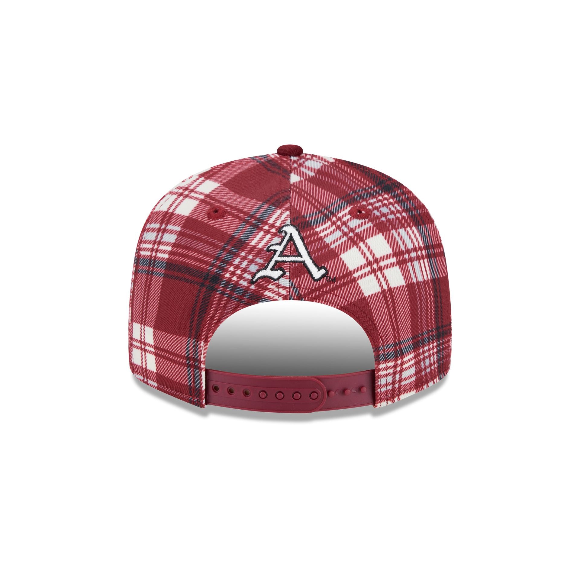 Arkansas Razorbacks Plaid 9FIFTY Snapback Hat - Image 6