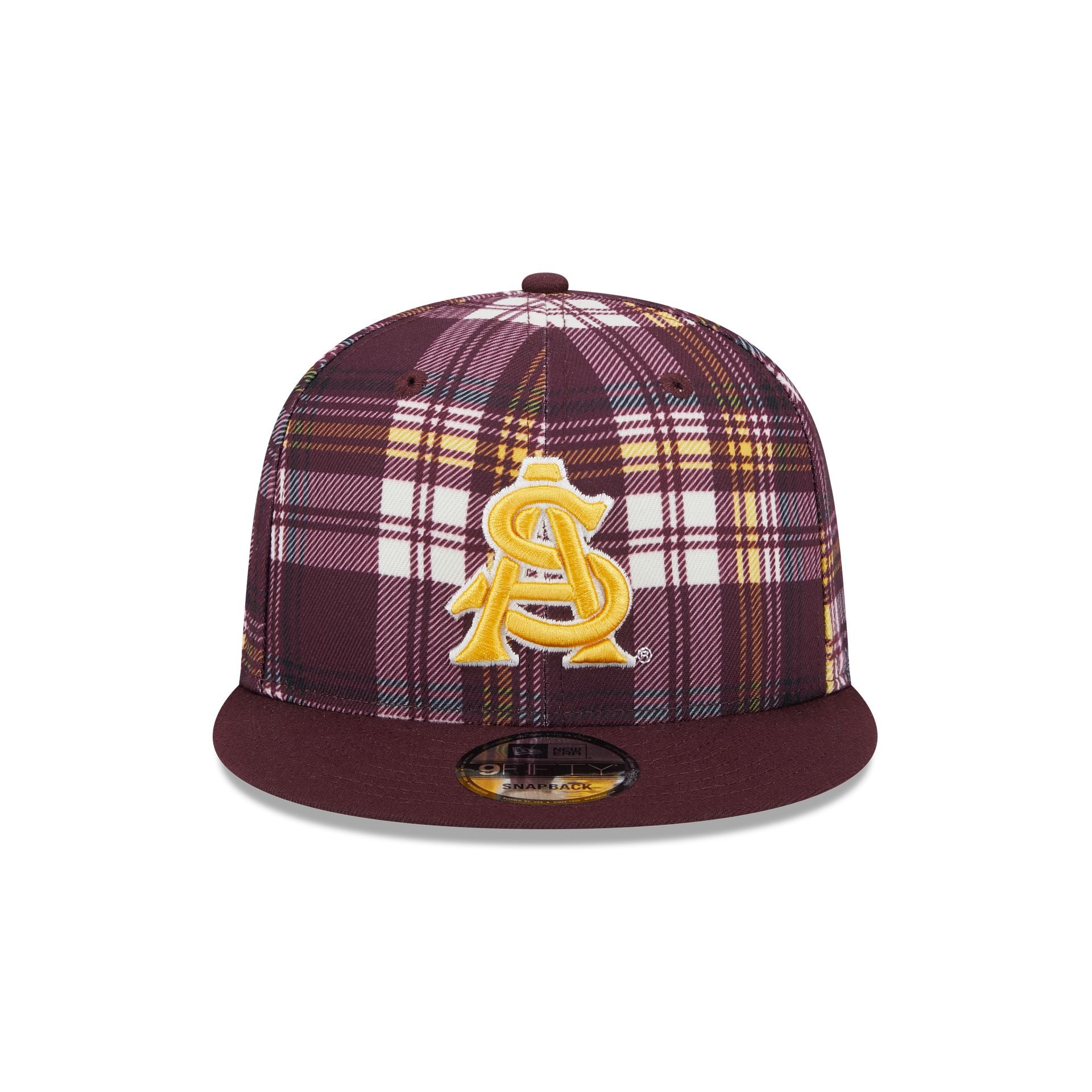 Arizona State Sun Devils Plaid 9FIFTY Snapback Hat - Image 3