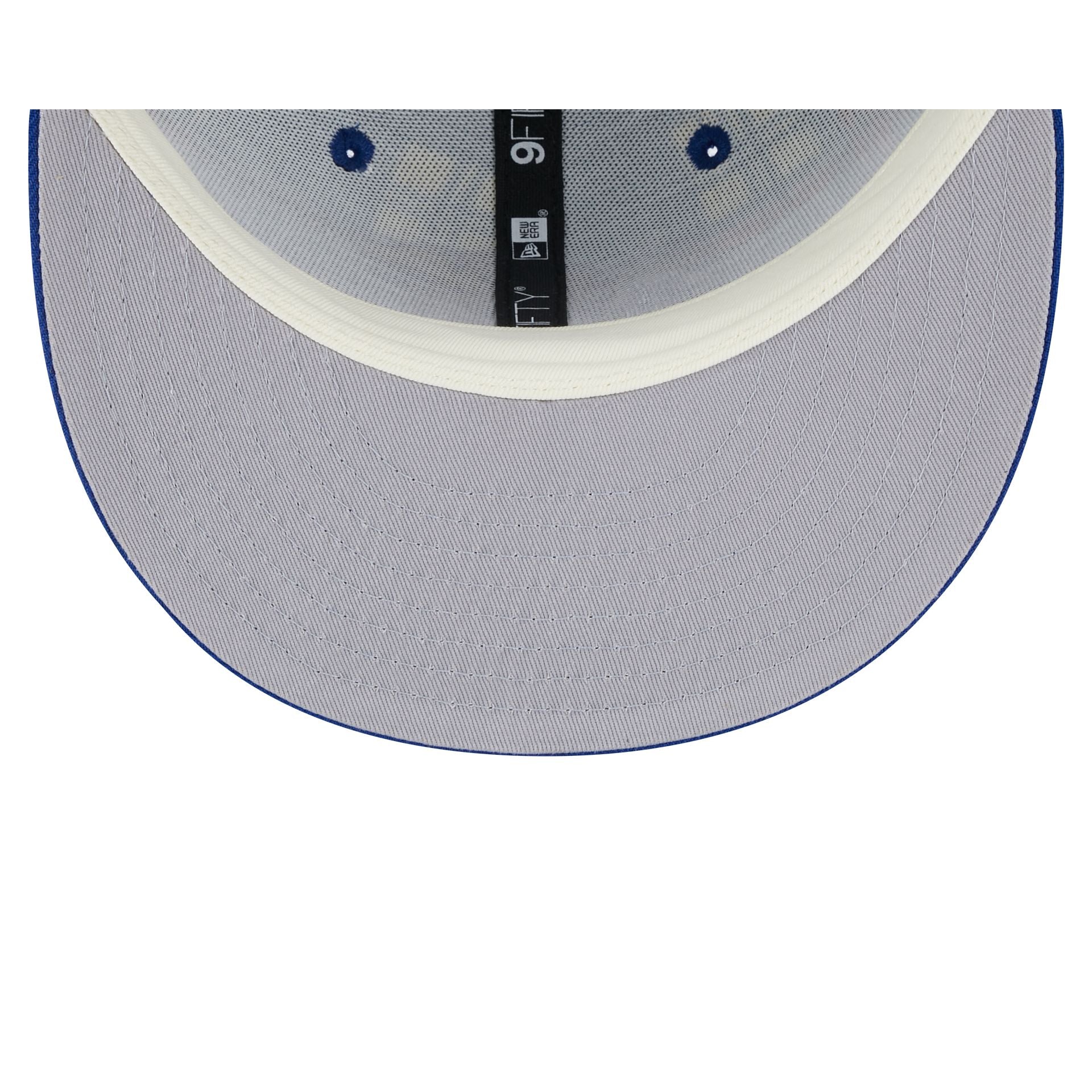 Kansas Jayhawks Plaid 9FIFTY Snapback Hat - Image 7