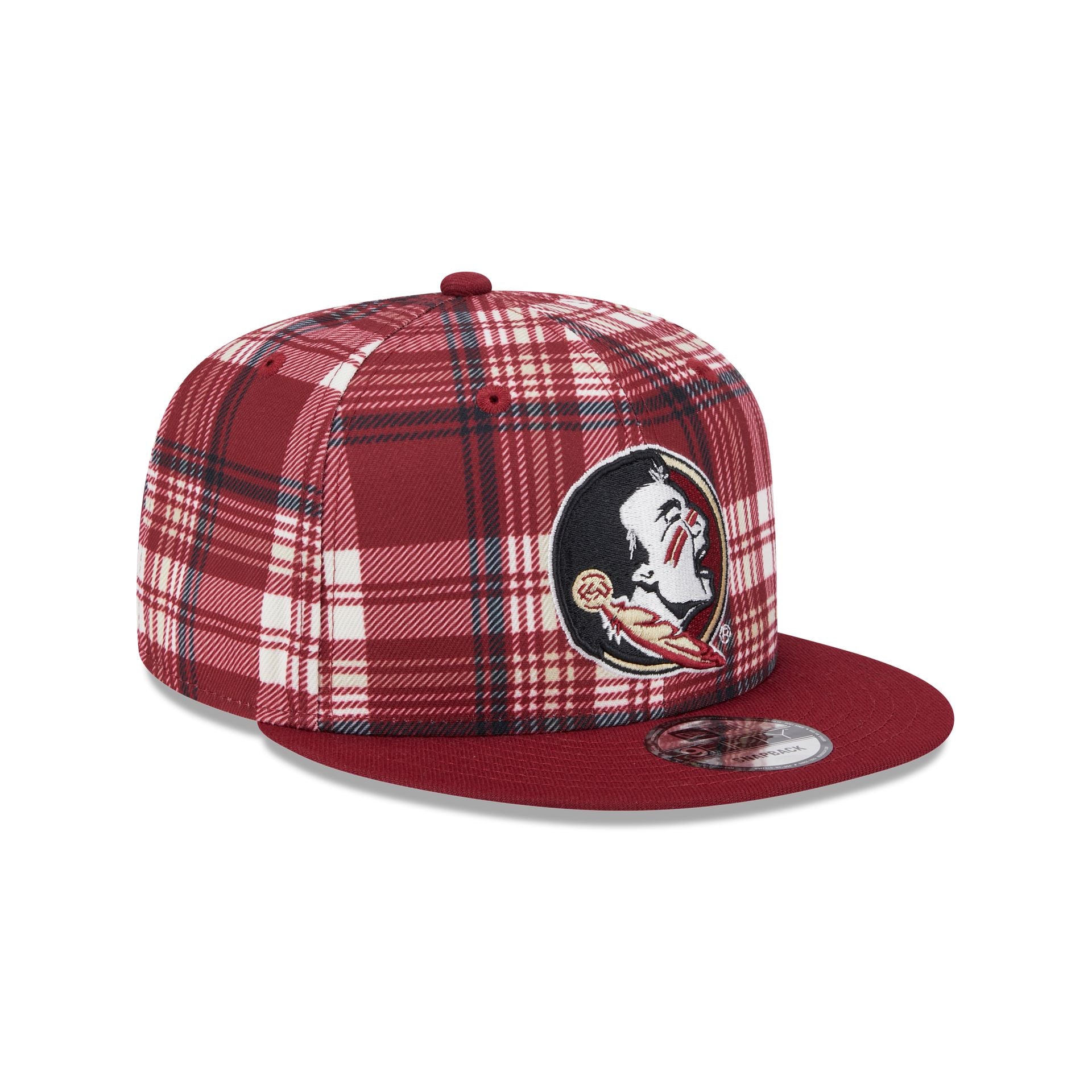 Florida State Seminoles Plaid 9FIFTY Snapback Hat - Image 3