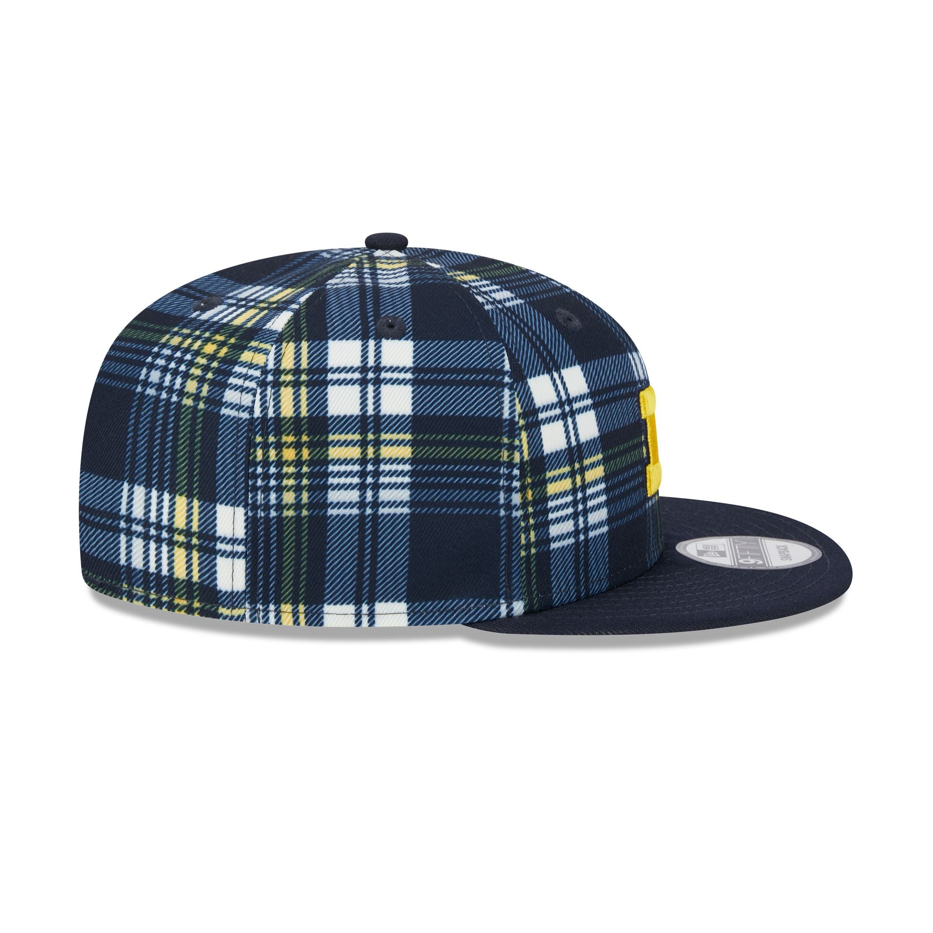 Michigan Wolverines Plaid 9FIFTY Snapback Hat - Image 5