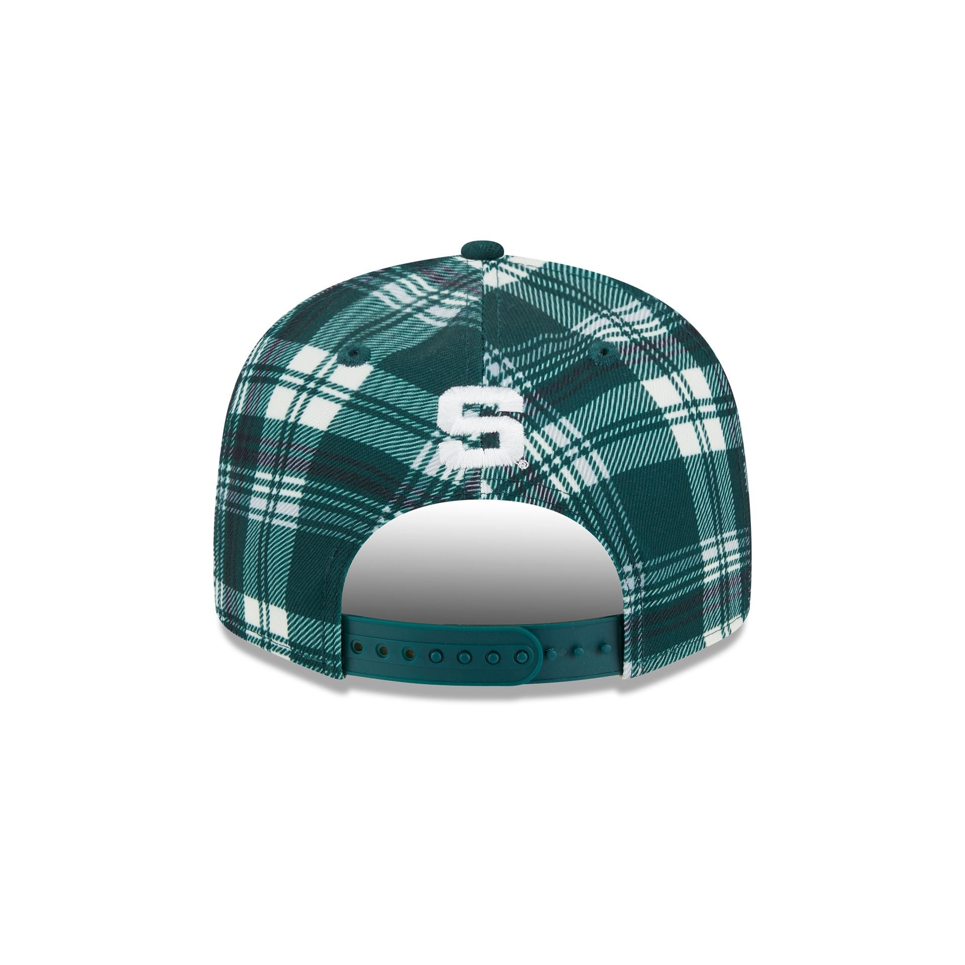 Michigan State Spartans Plaid 9FIFTY Snapback Hat - Image 6