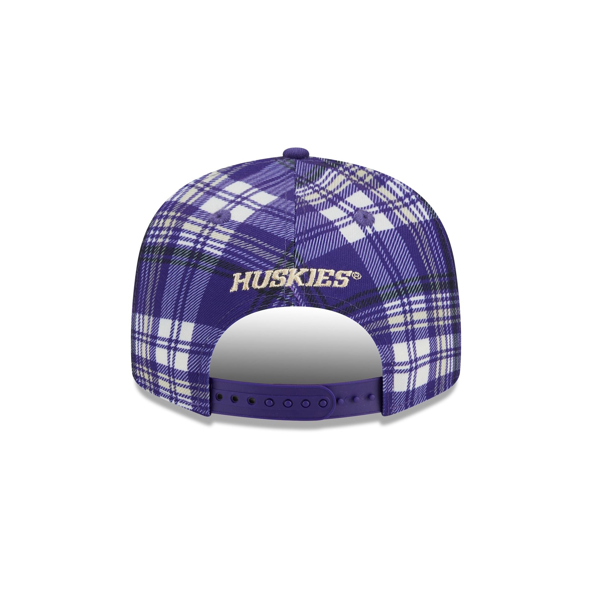 Washington Huskies Plaid 9FIFTY Snapback Hat - Image 6
